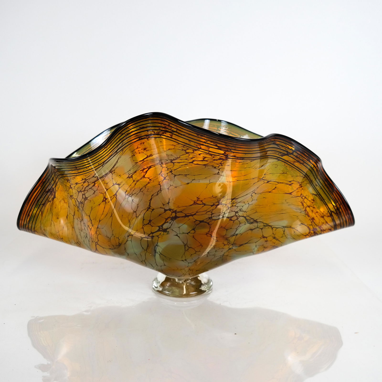 Clam Shell Art Glass Sculpture (1 of 8)