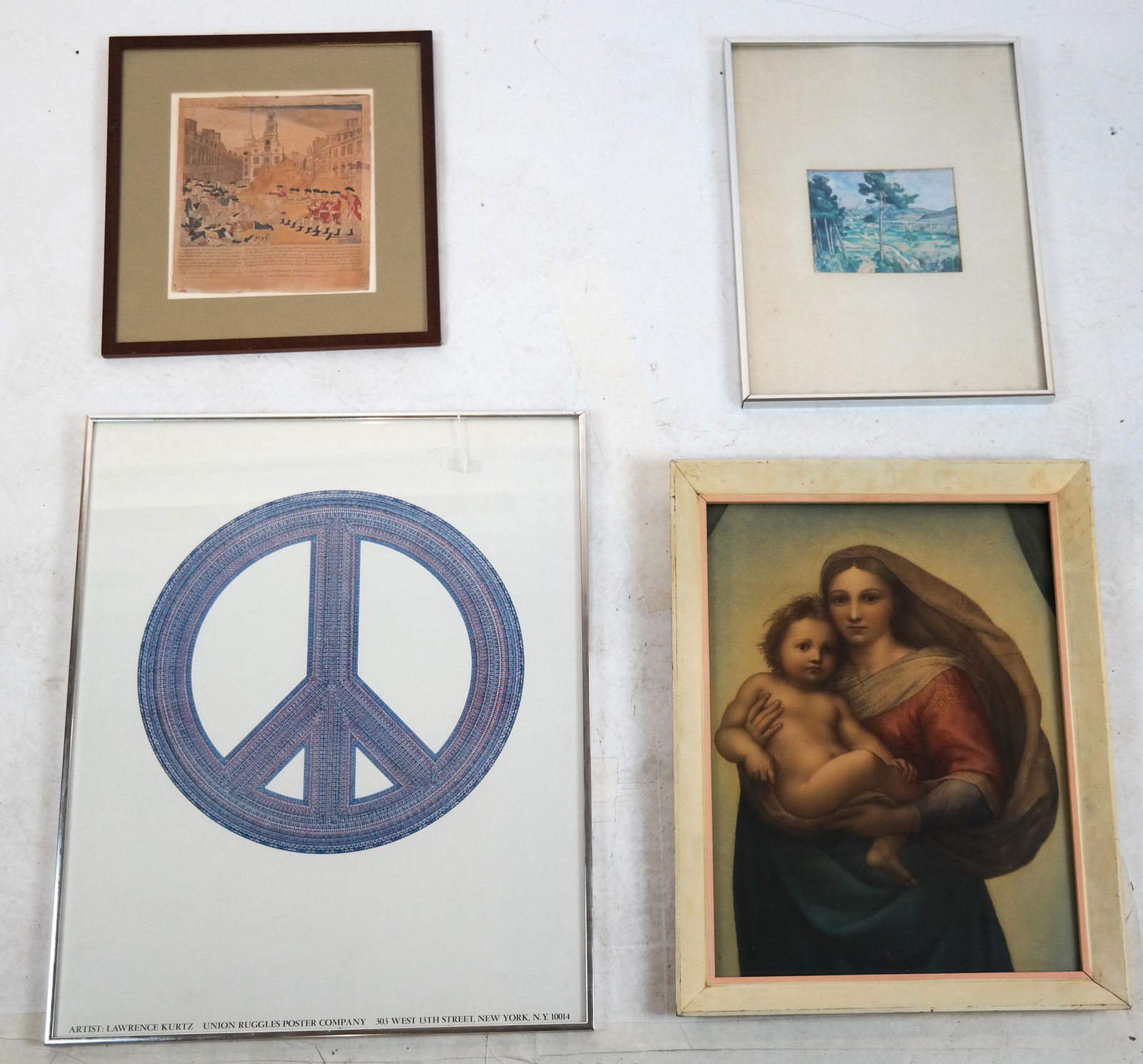 Lot of 4 Framed Prints (1 of 9)