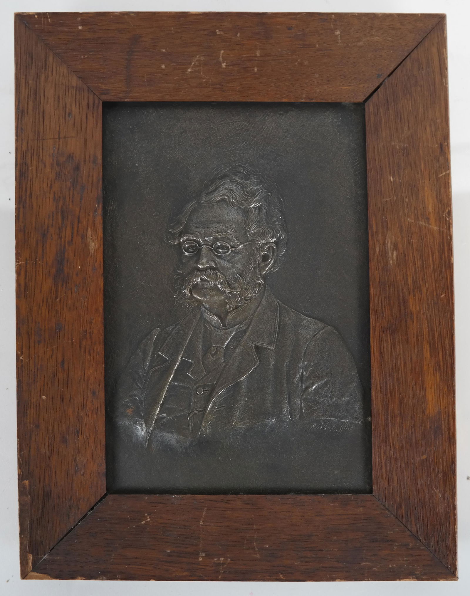 Bronze Relief Plaque of Werner Von Siemens (1 of 6)