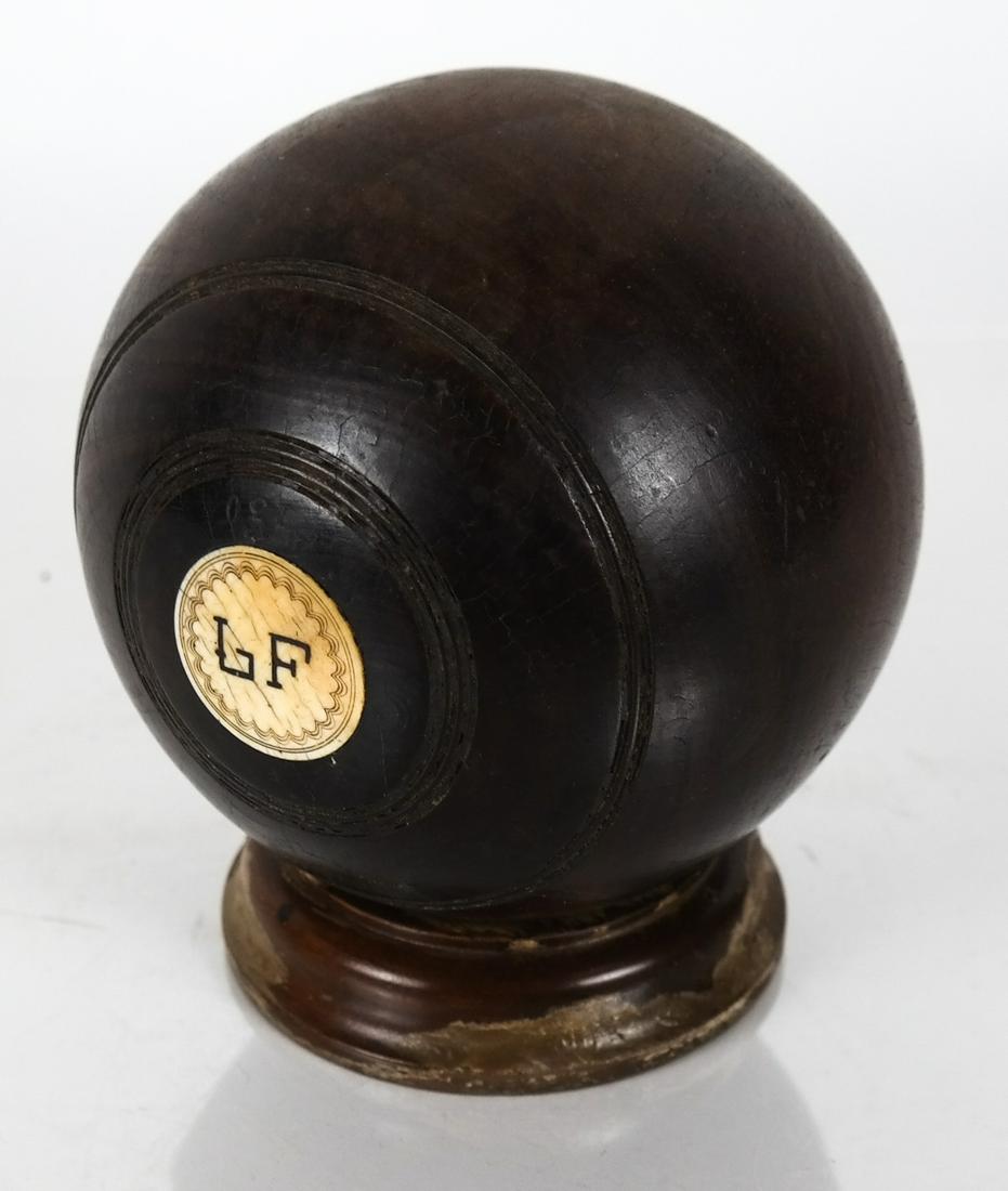 Scottish Lawn Bowling Ball on Base (1 of 7)