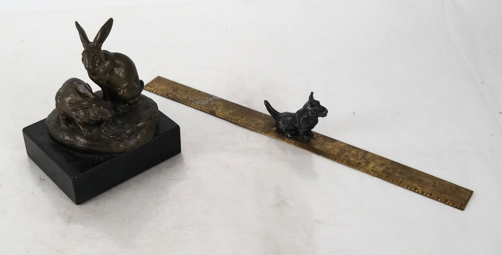 C. MASSON, Other: Rabbit, Ruler - Sculptures (1 of 7)