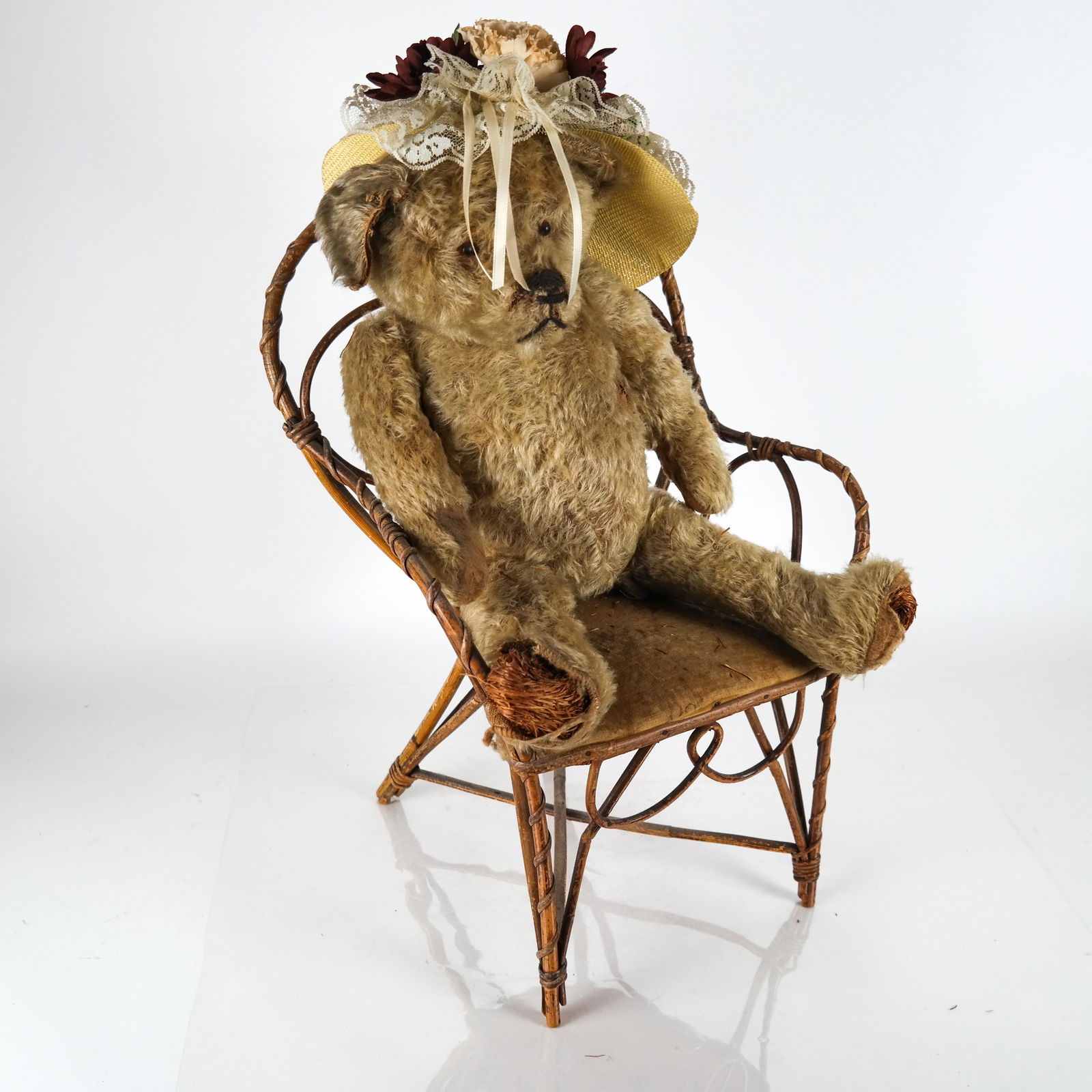 Antique 22" German Mohair Jointed Teddy Bear (1 of 7)