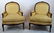 Pair of French Gold Upholstered Bergeres - 2