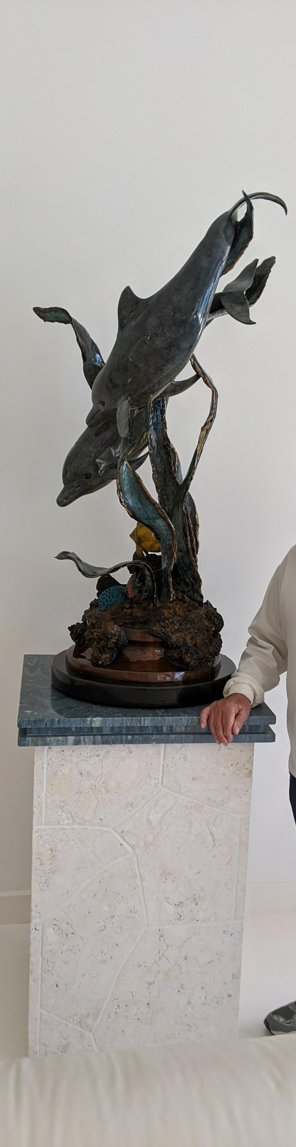 J. TOWNSEND:  "Under Sea" Bronze Sculpture (1 of 3)