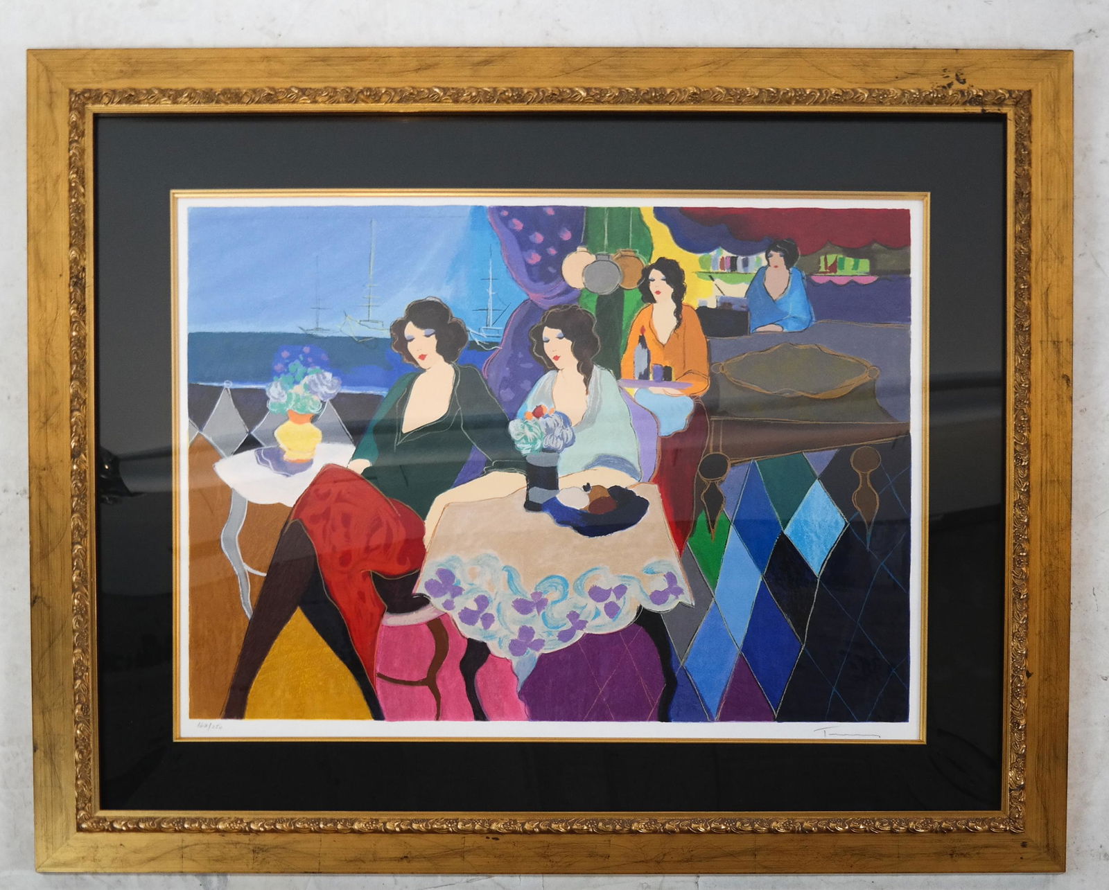 Itzchak TARKAY:  Women Having Lunch - Serigraph (1 of 5)