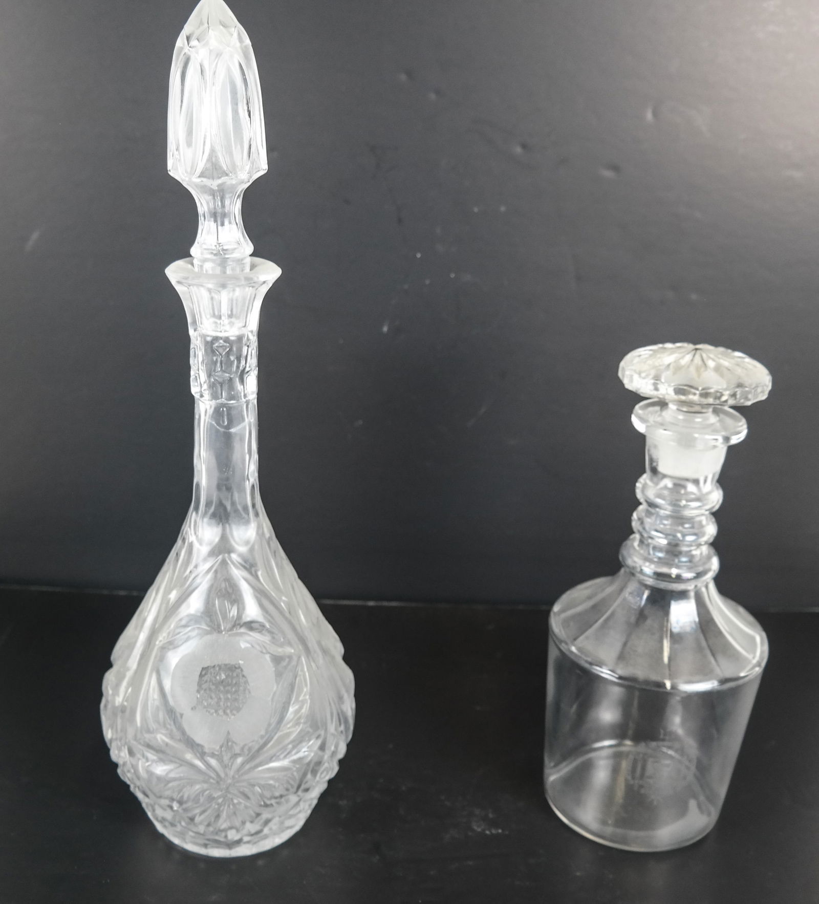 Pair of Glass Decanters (1 of 4)