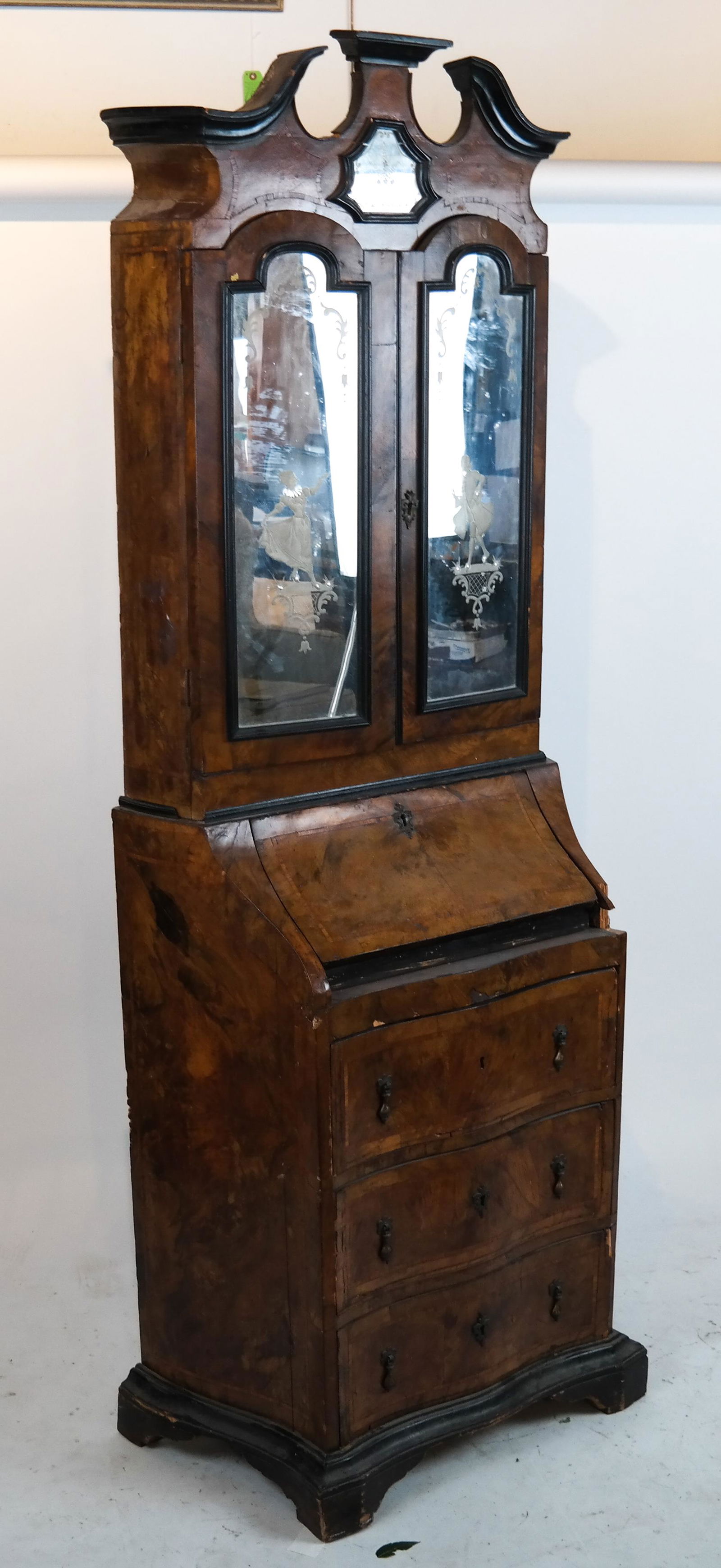 Antique Continental Secretary Bookcase (1 of 8)