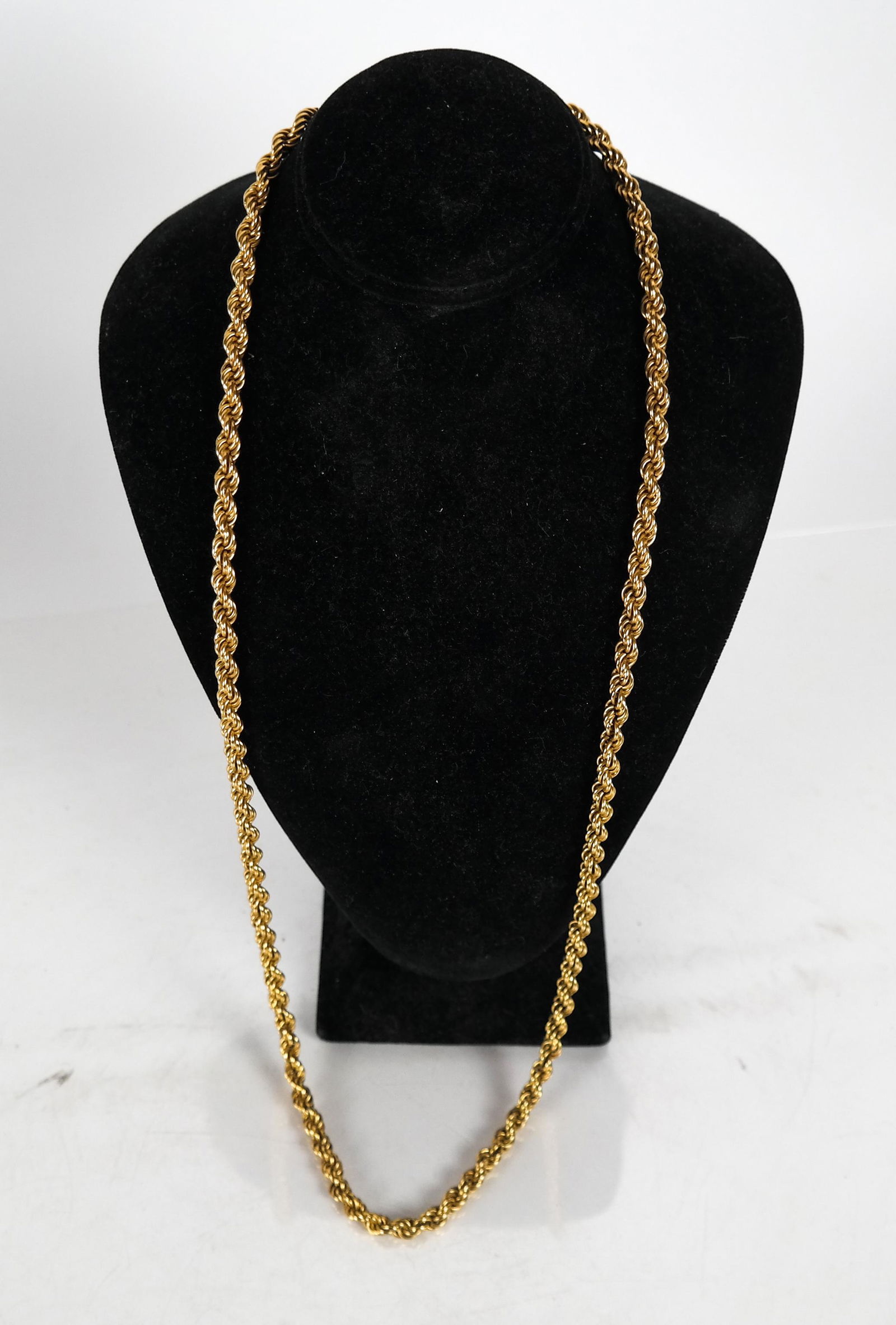 Vintage 18K Yellow Gold Rope Chain (1 of 5)