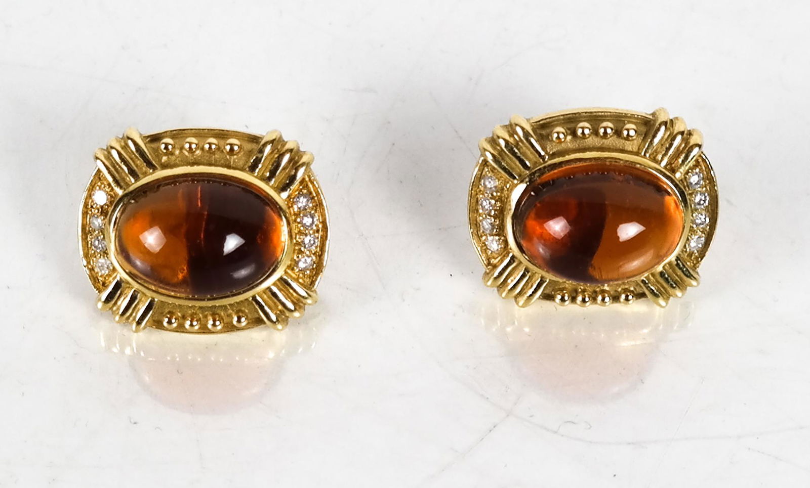 Pair Vintage Aletto & Co 18K Yellow Gold and Diamo (1 of 4)