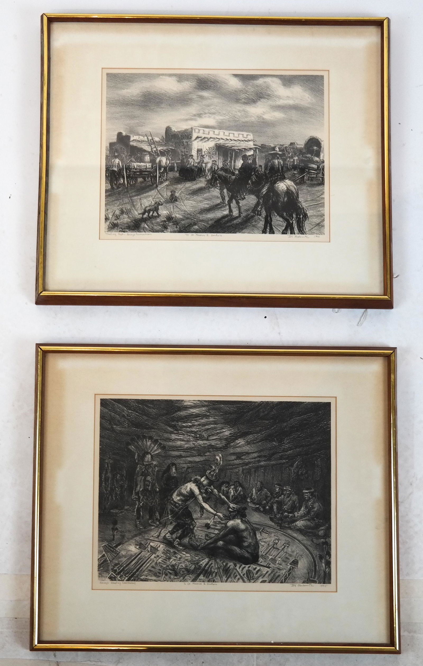 Ira MOSKOWITZ: Two Works - Etchings (1 of 9)