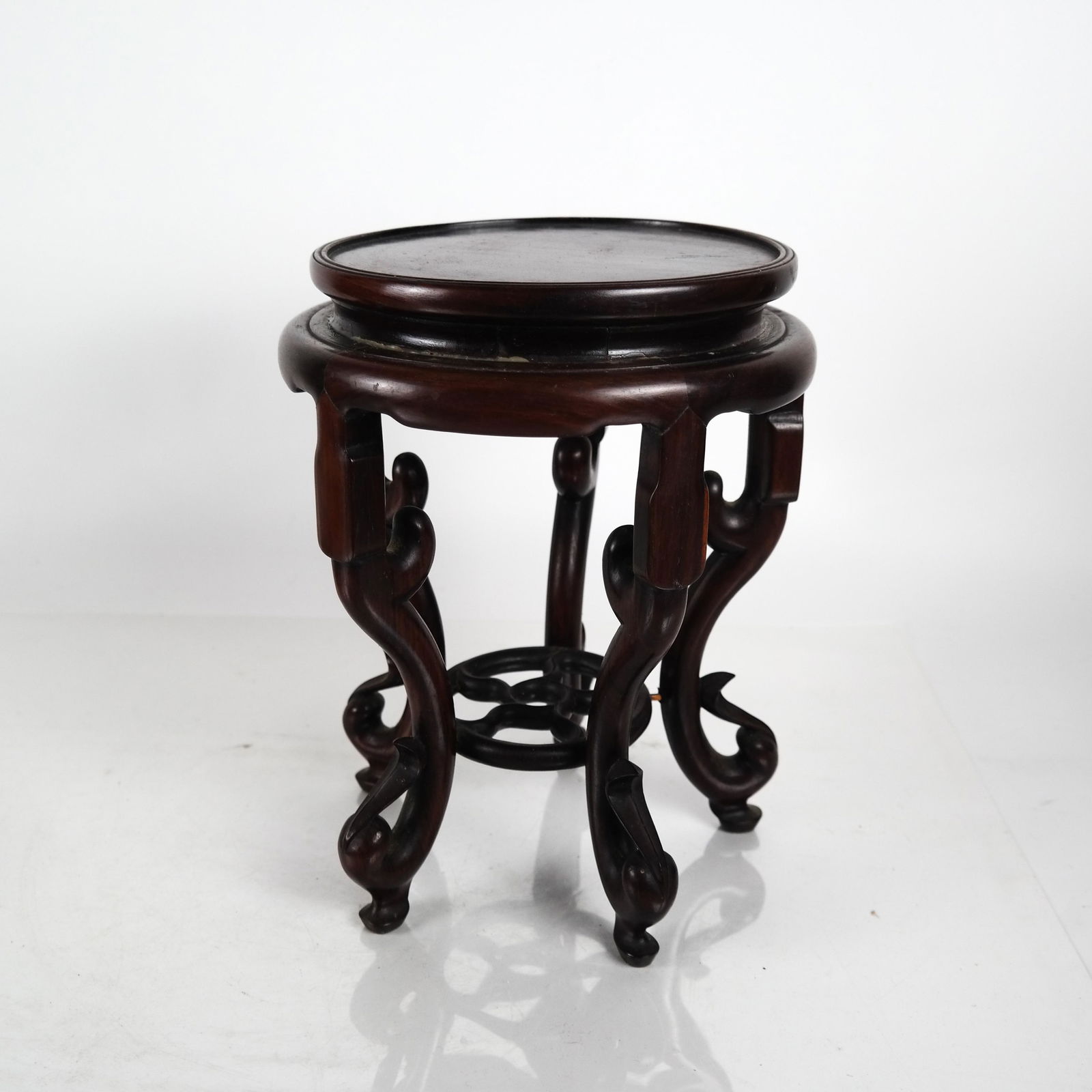 Chinese Carved Hardwood Display Stand (1 of 5)