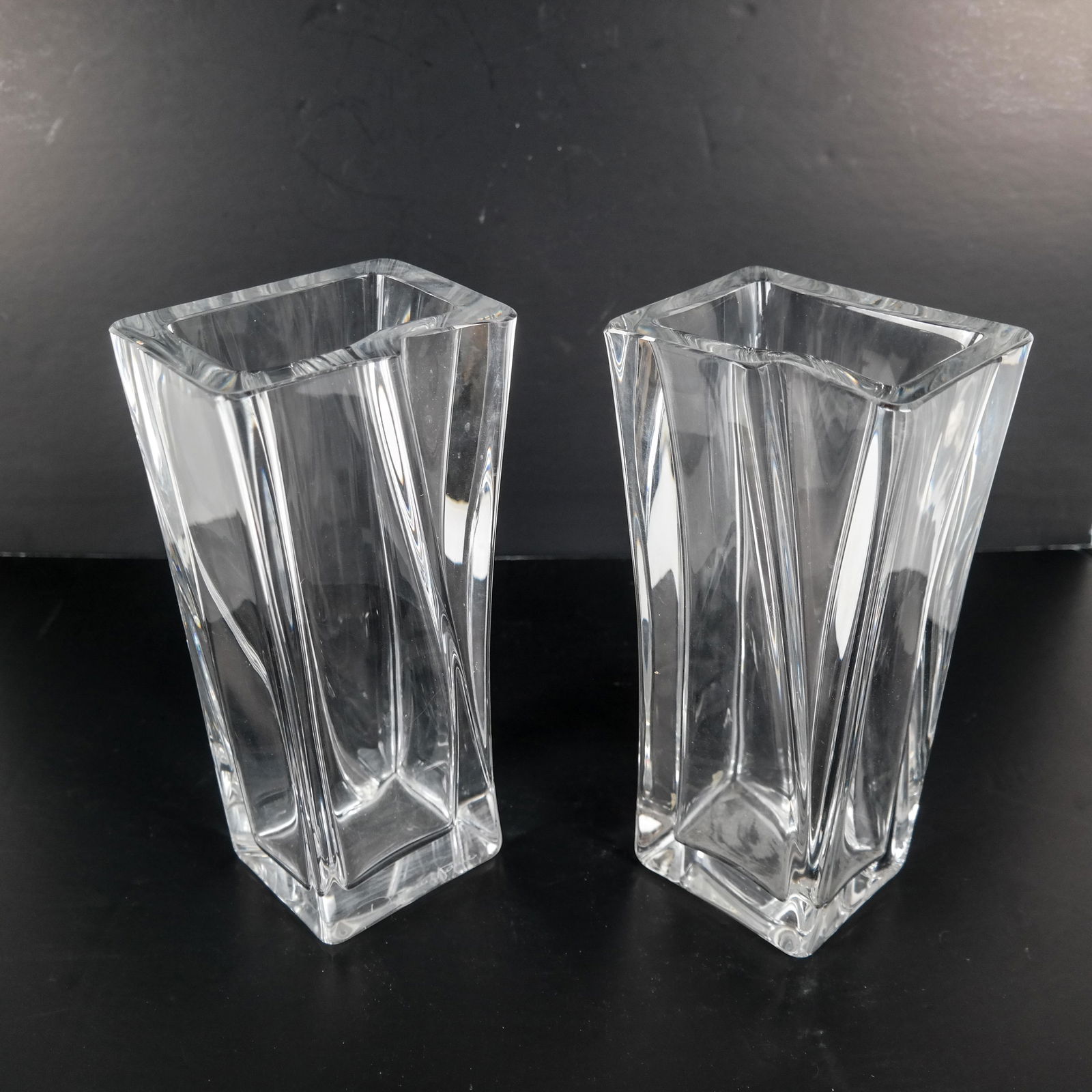 Pair of Daum, France Crystal Vases (1 of 8)