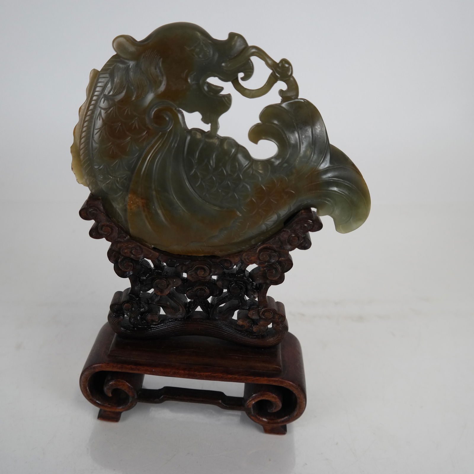 Chinese Dark Green Jade Sea Serpent (1 of 7)