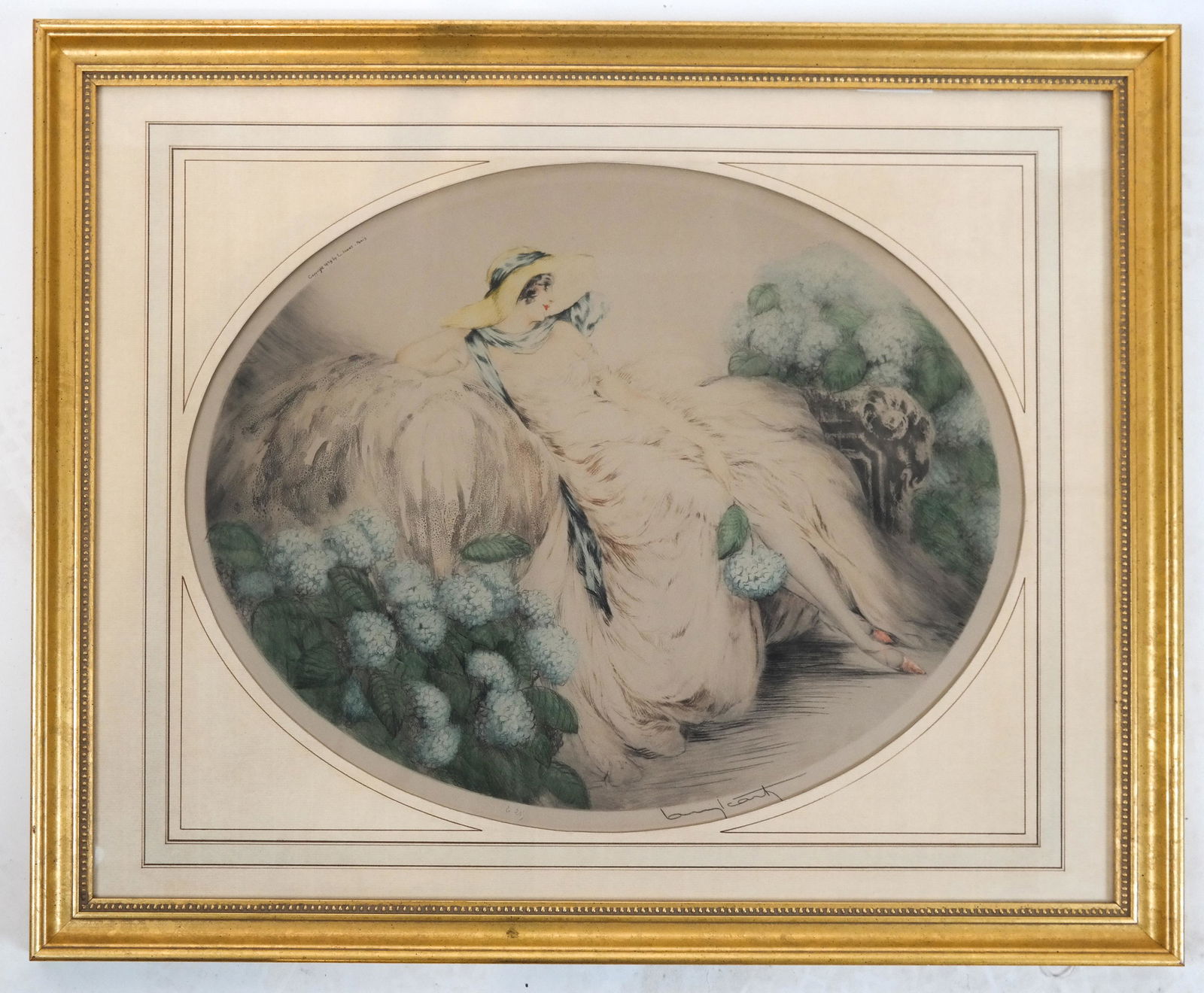 Louis ICART: "Hydrangeas" - Etching (1 of 5)