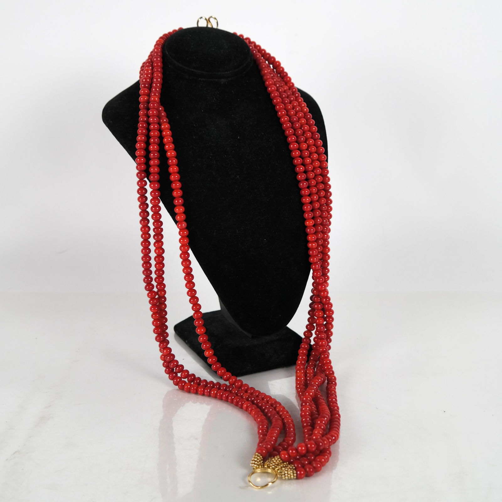 Dyed Coral Necklace w/ Sterling Silver Clasp (1 of 5)