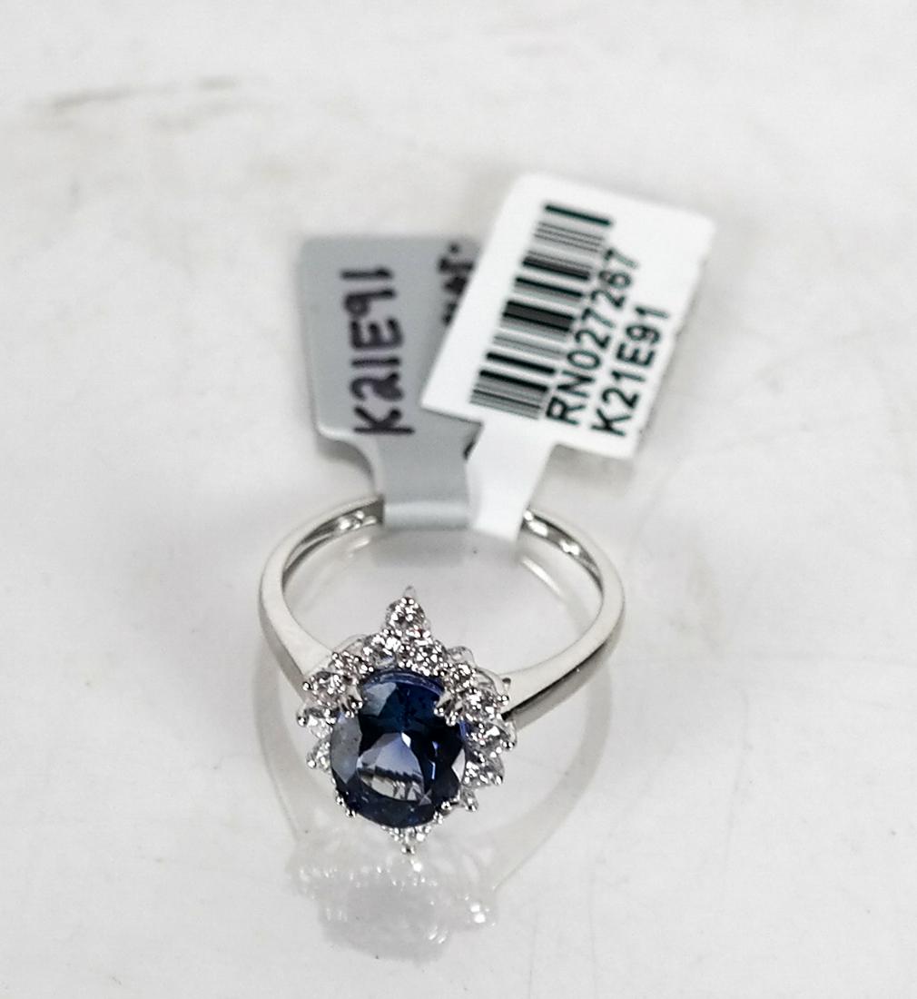 Platinum, Diamond and Tanzanite Ring (1 of 4)