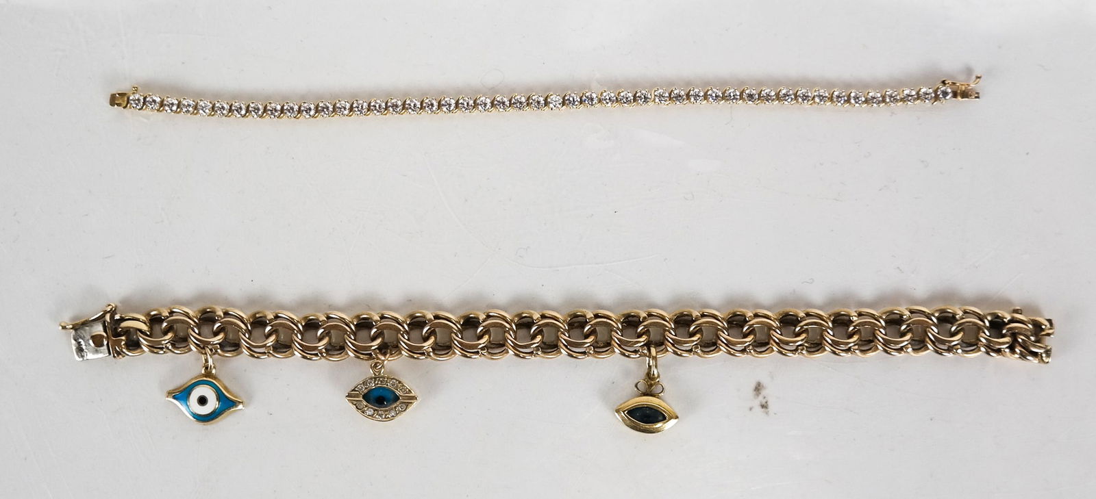 Two 14K Yellow Gold Bracelets 31.3 DWT (1 of 5)