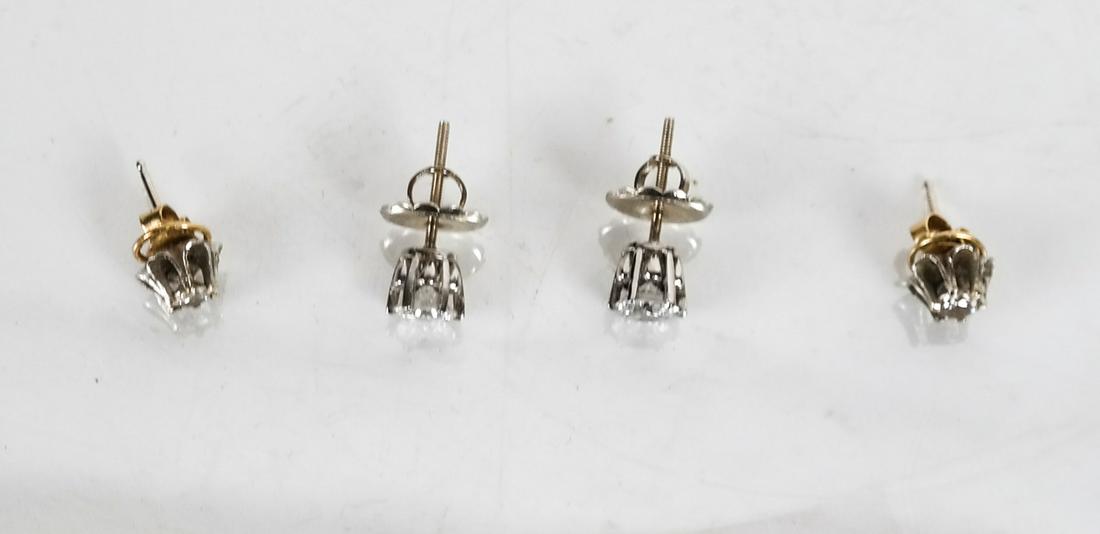 Two Pairs Diamond Earrings 3.6 DWT (1 of 3)