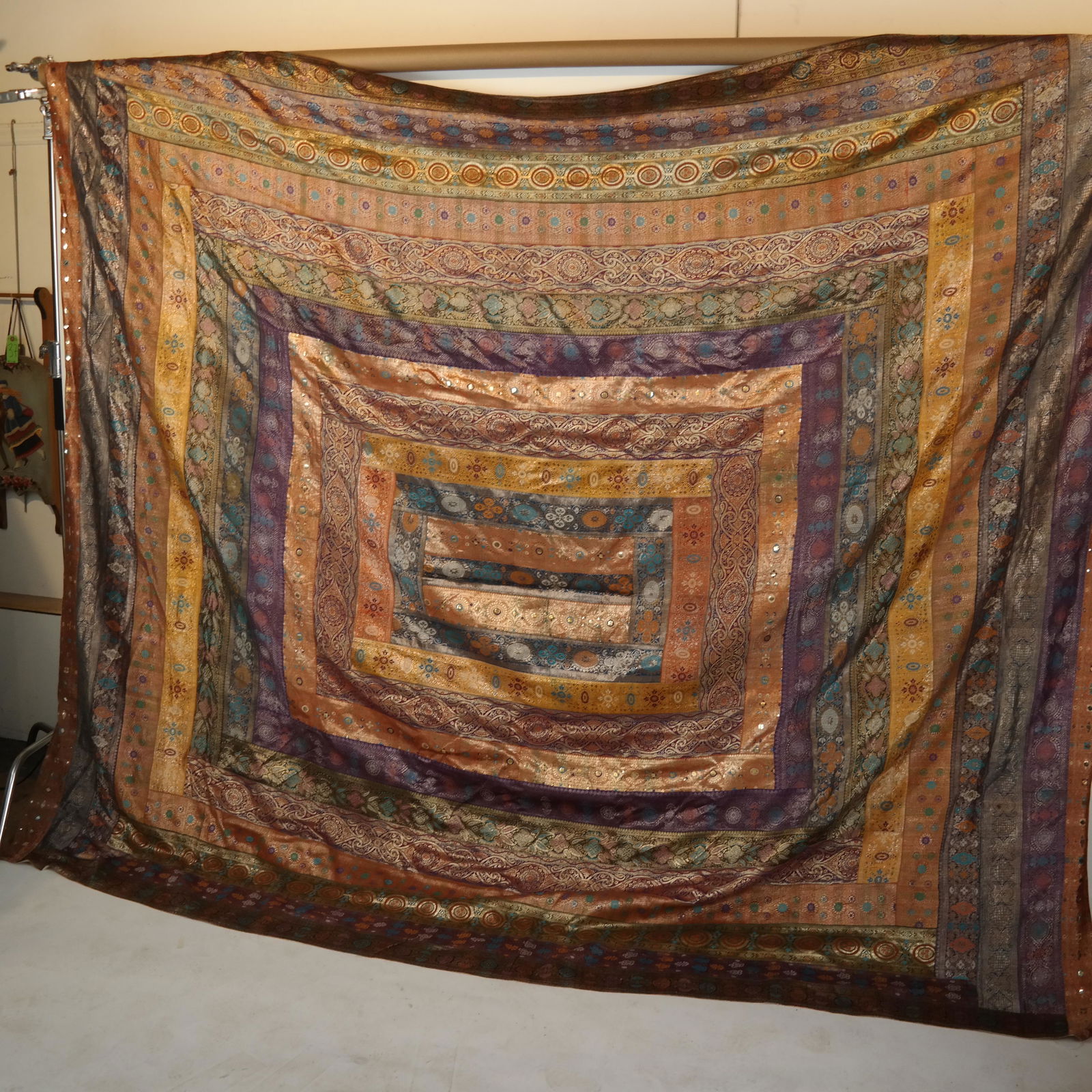 Vintage Silk Embellished Textile (1 of 9)