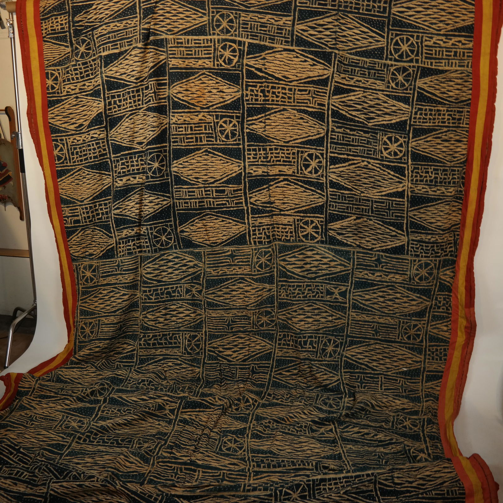 Large Vintage Hand-Dyed Ethnic Textile (1 of 5)