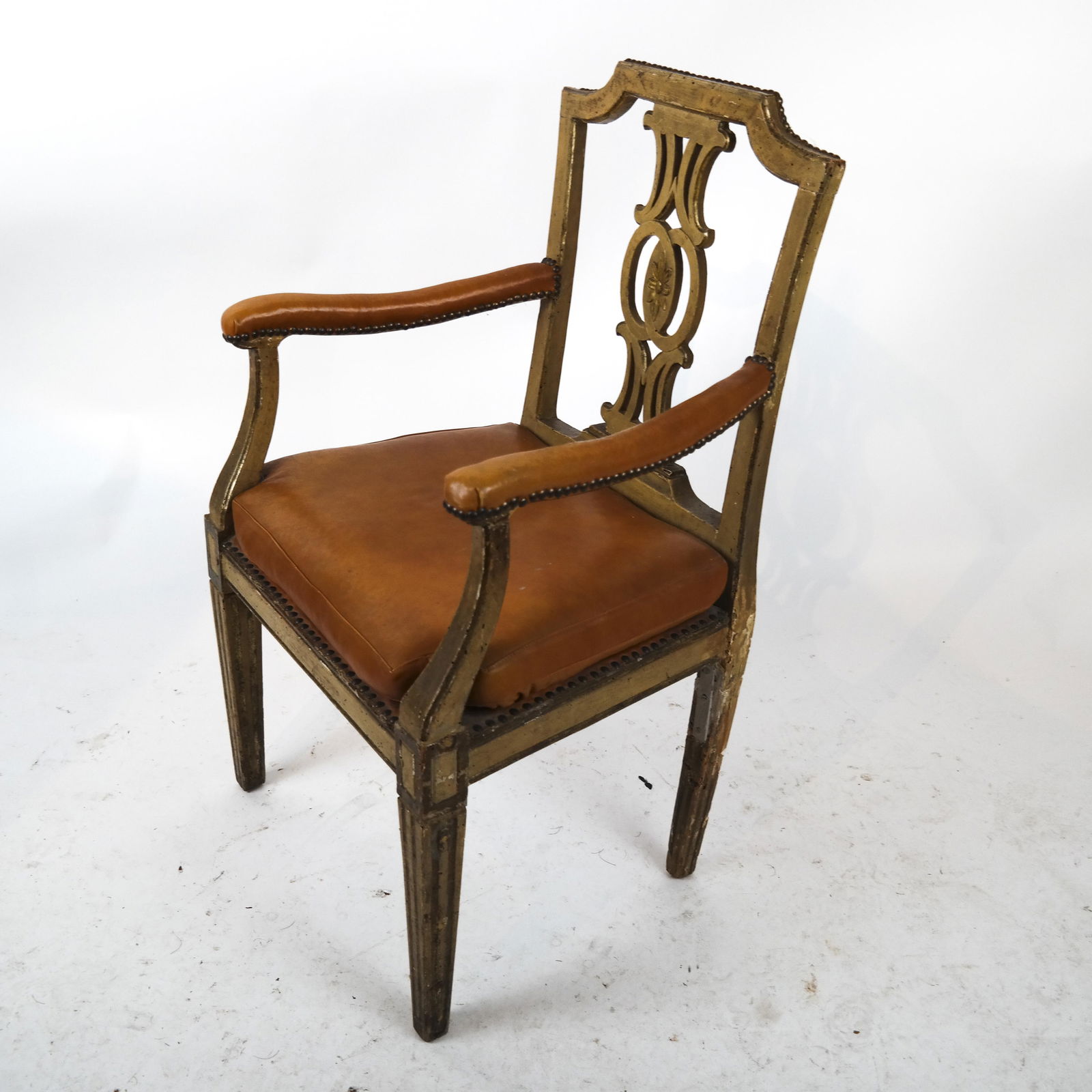 Neoclassical-Style Painted Arm Chair (1 of 6)
