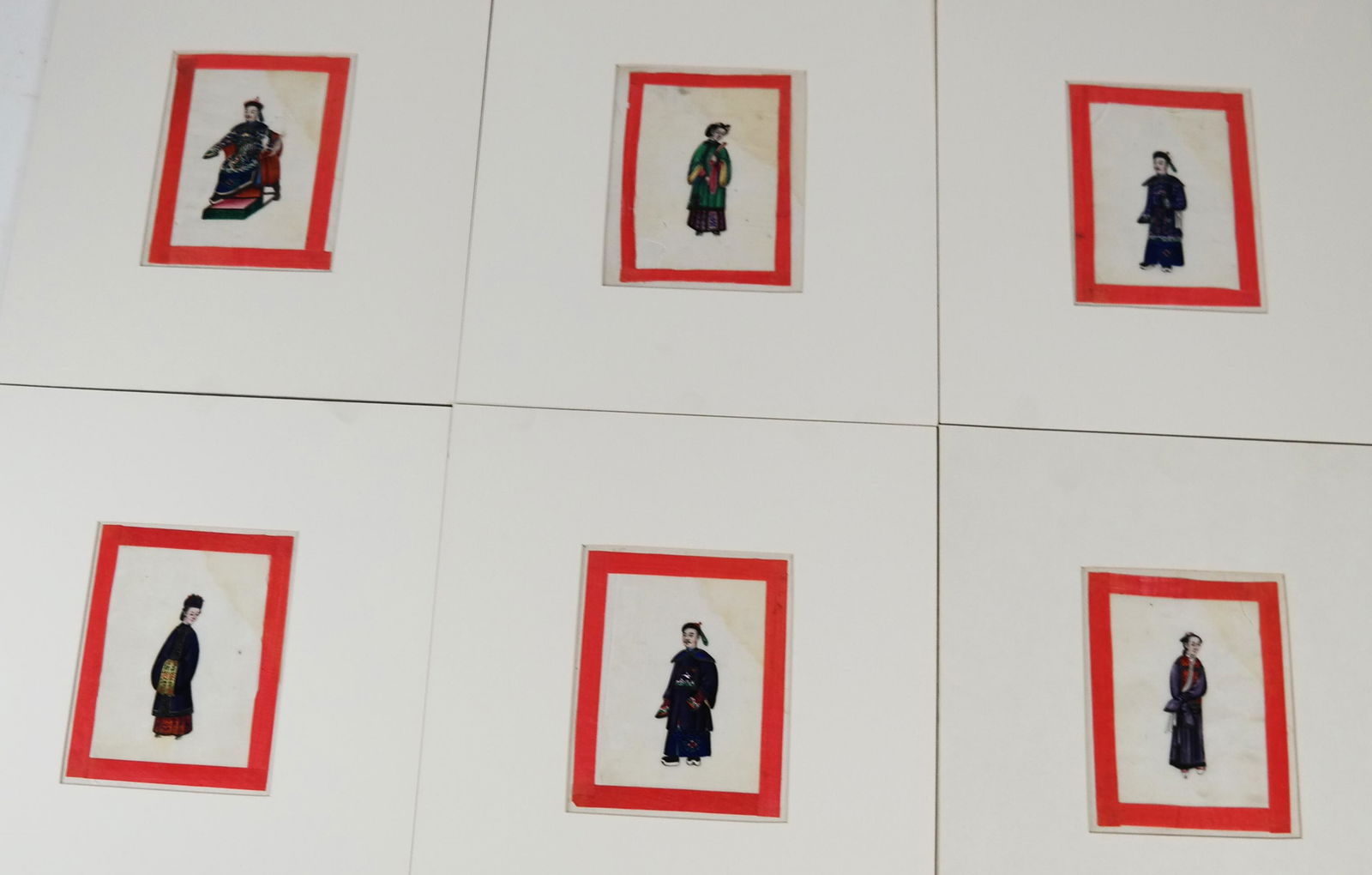 Six Chinese Colored Drawings of Costumes (1 of 15)