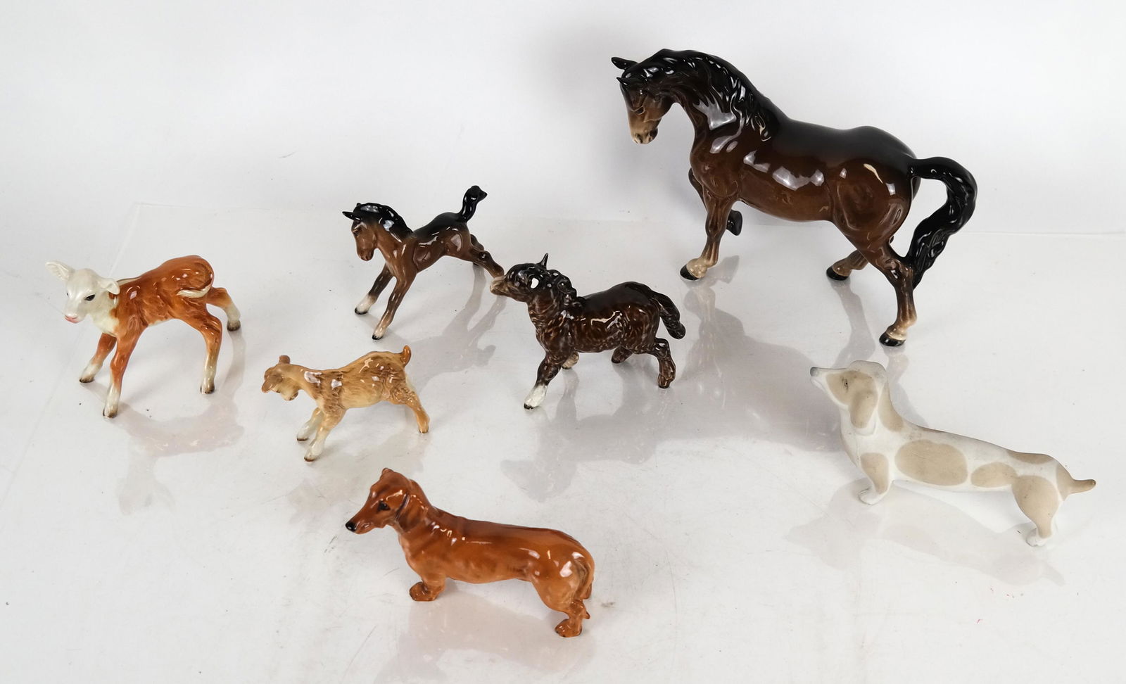 Group of 7 Porcelain Animals - Beswick & Others (1 of 7)