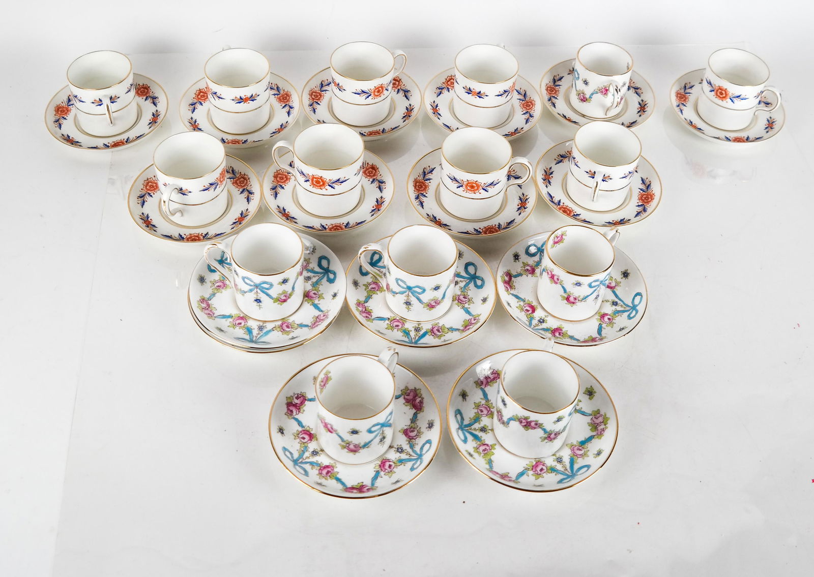 Two English China Demitasse Sets (1 of 6)