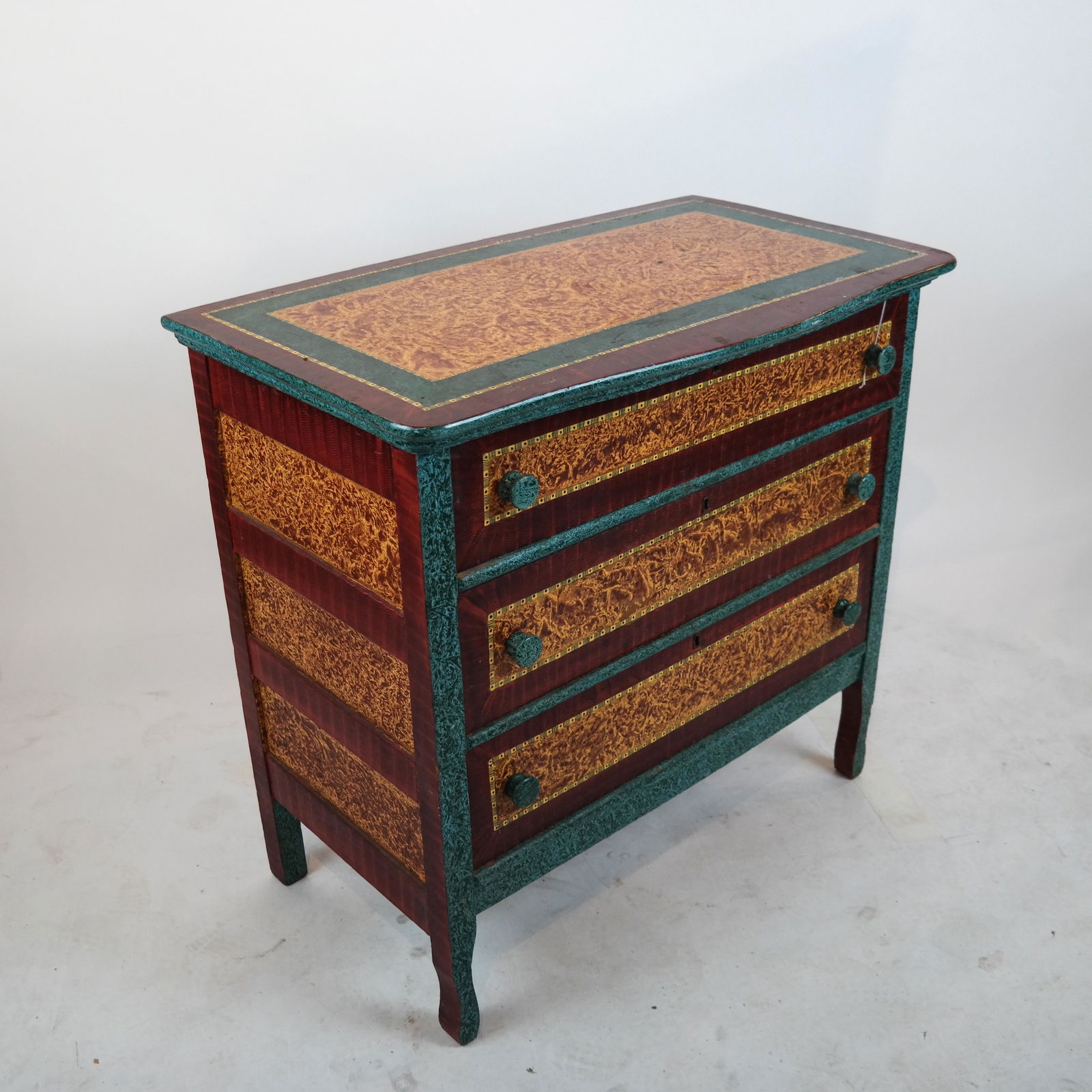 Hand-Painted Wood Chest of Drawers (1 of 6)