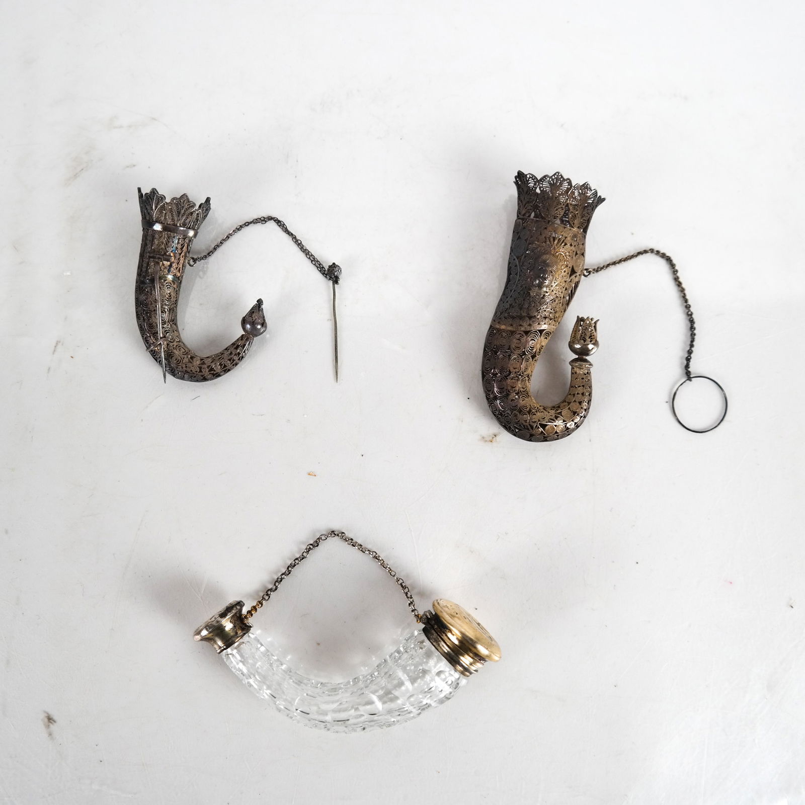 19th C. "Tussie Mussie" Posey Holders (3) (1 of 8)