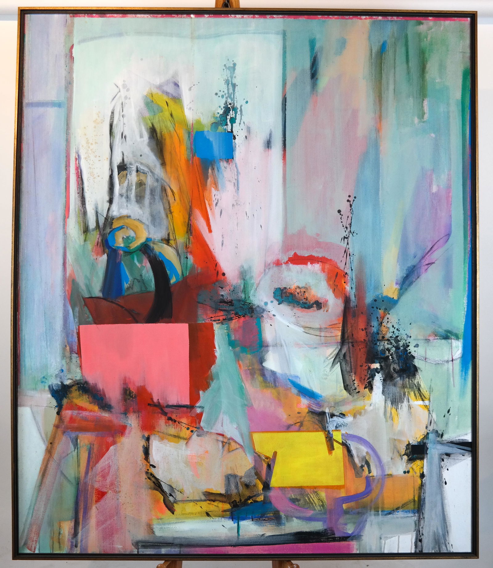 Contemporary Abstract, Unsigned - Oil on Canvas (1 of 4)