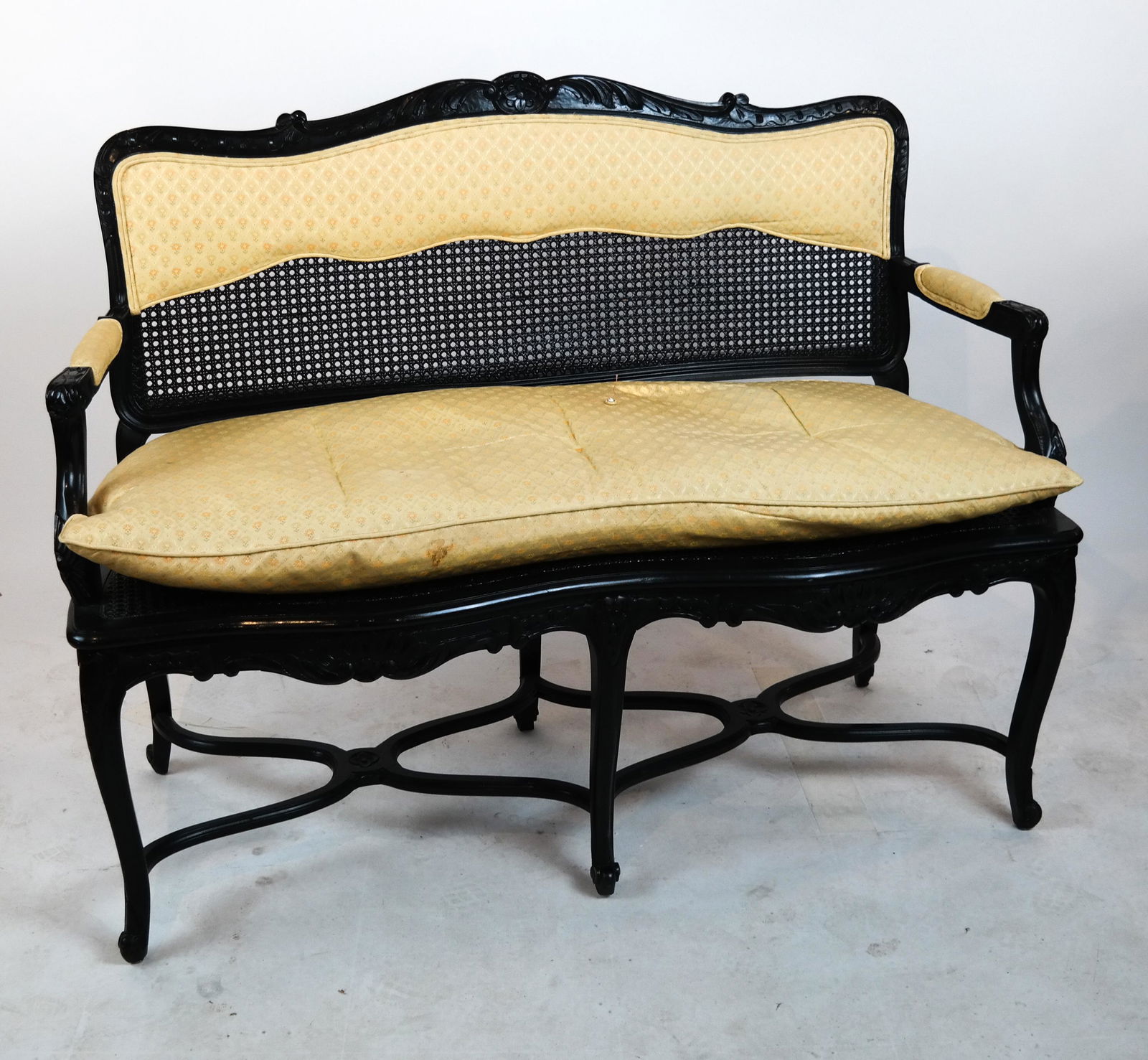 Black French-Style Settee (1 of 7)