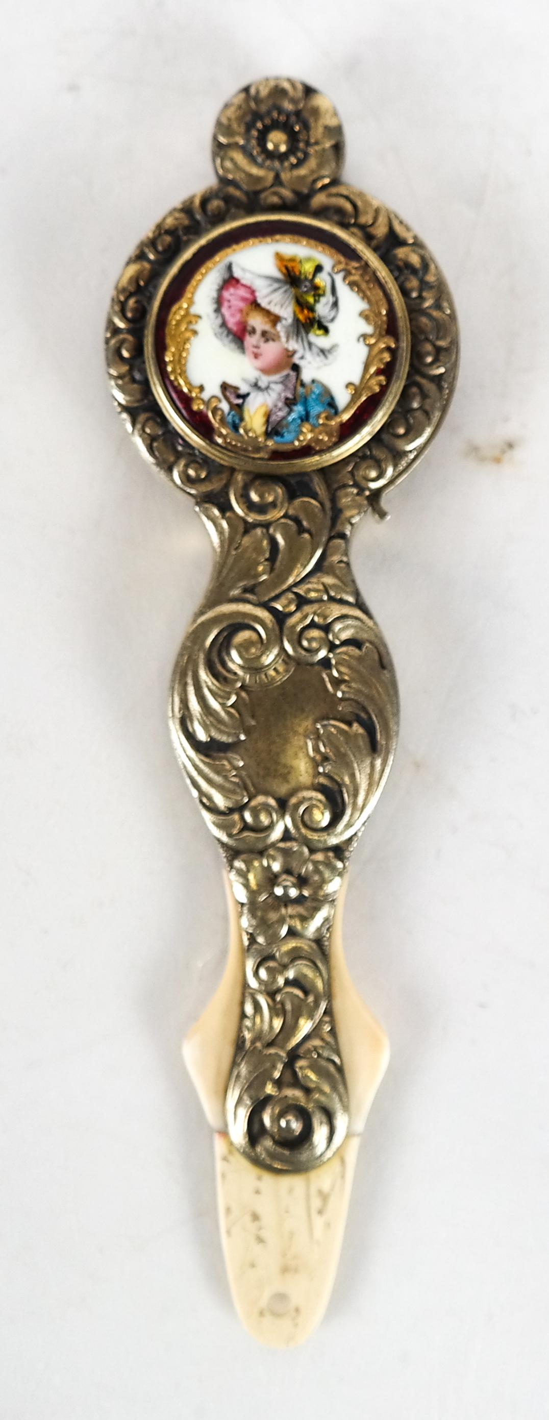 Sterling Silver Magnifying Glass with Portrait (1 of 6)