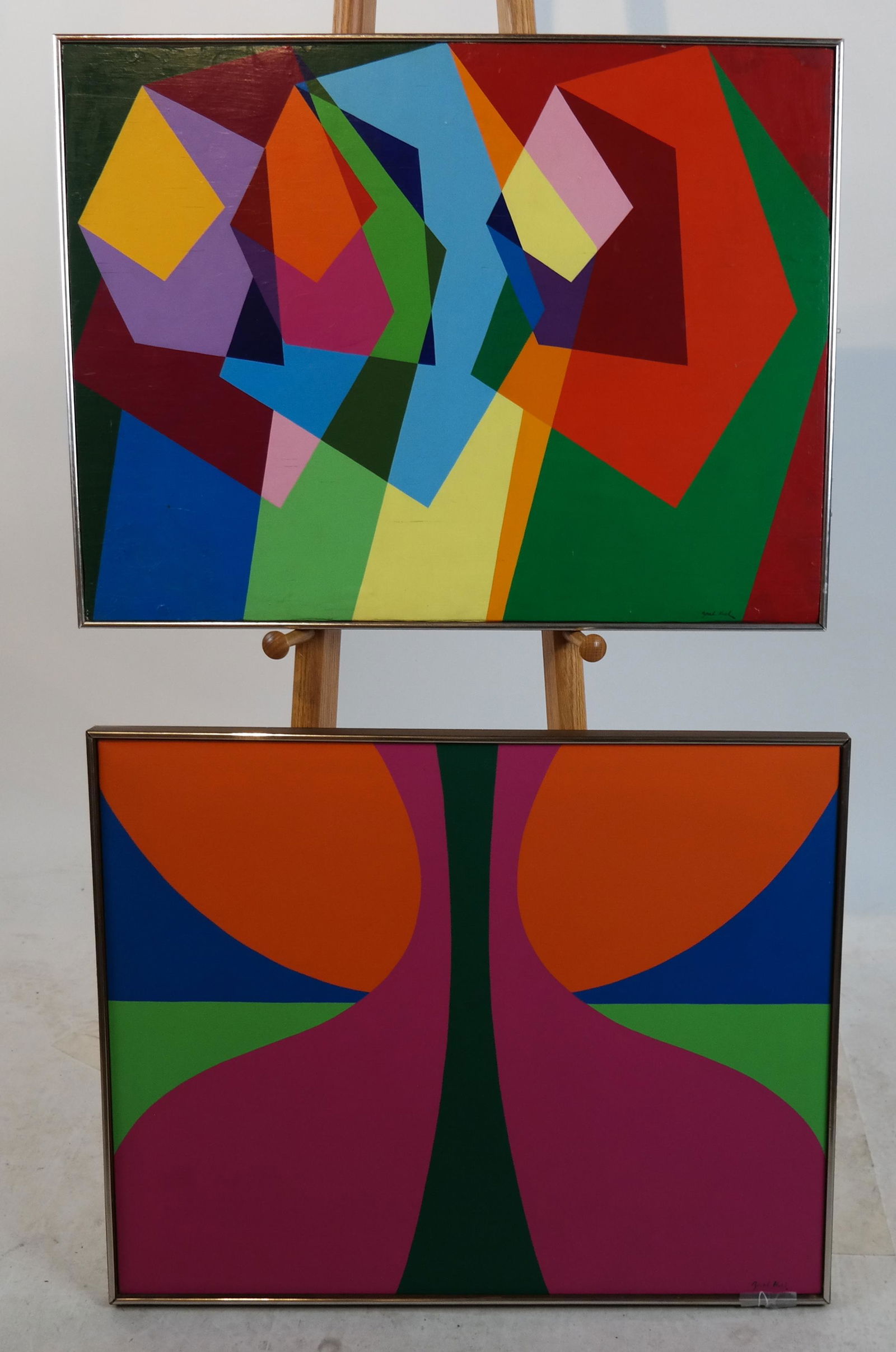 Zorah HURD:  Two Abstract Works - Acrylic (1 of 5)