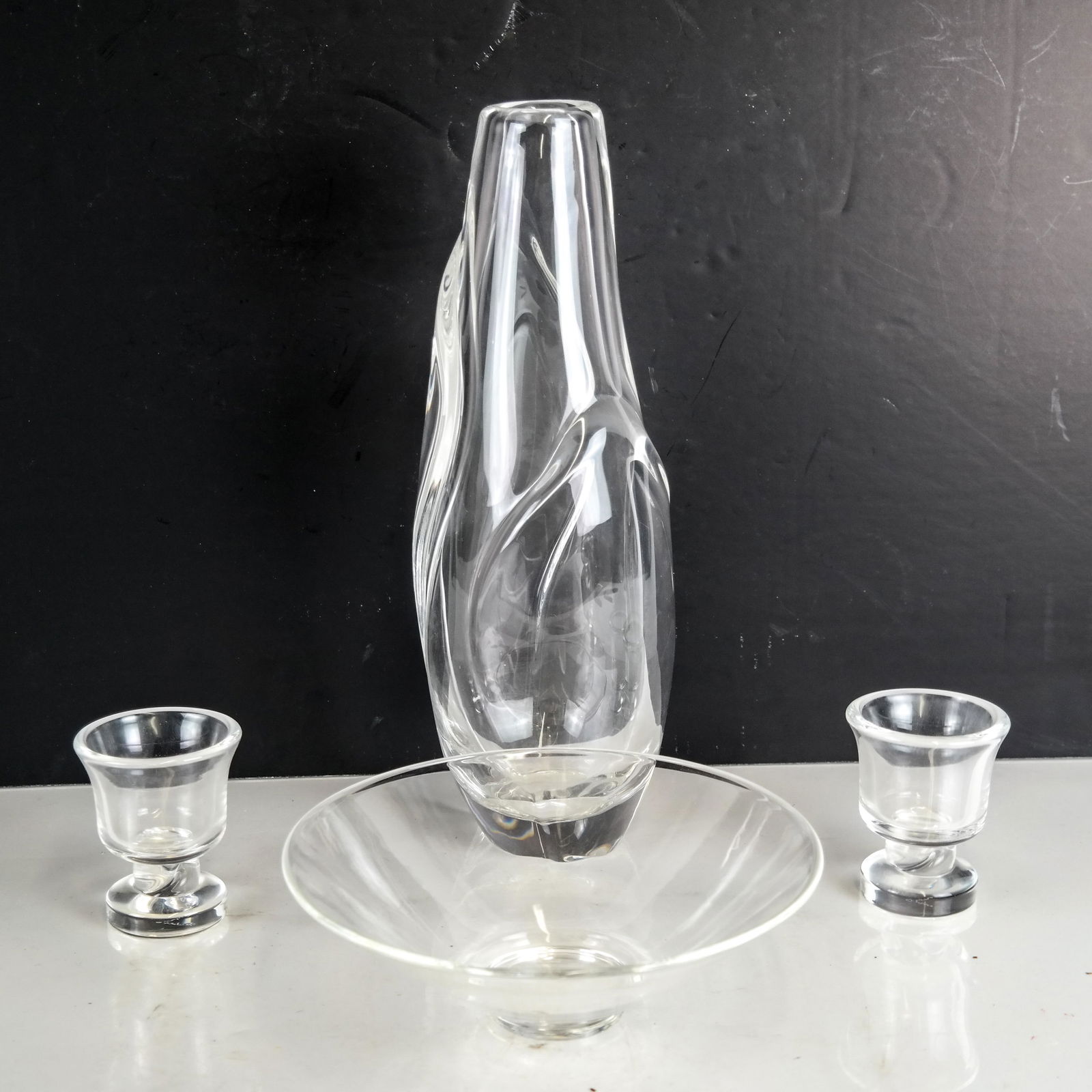 Four Signed Steuben Crystal Items (1 of 7)
