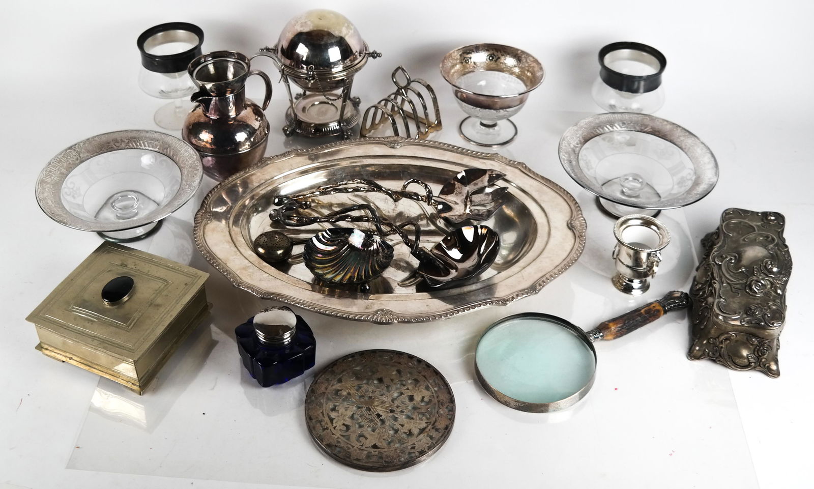 Lot of 18 Silver Plate Articles (1 of 7)