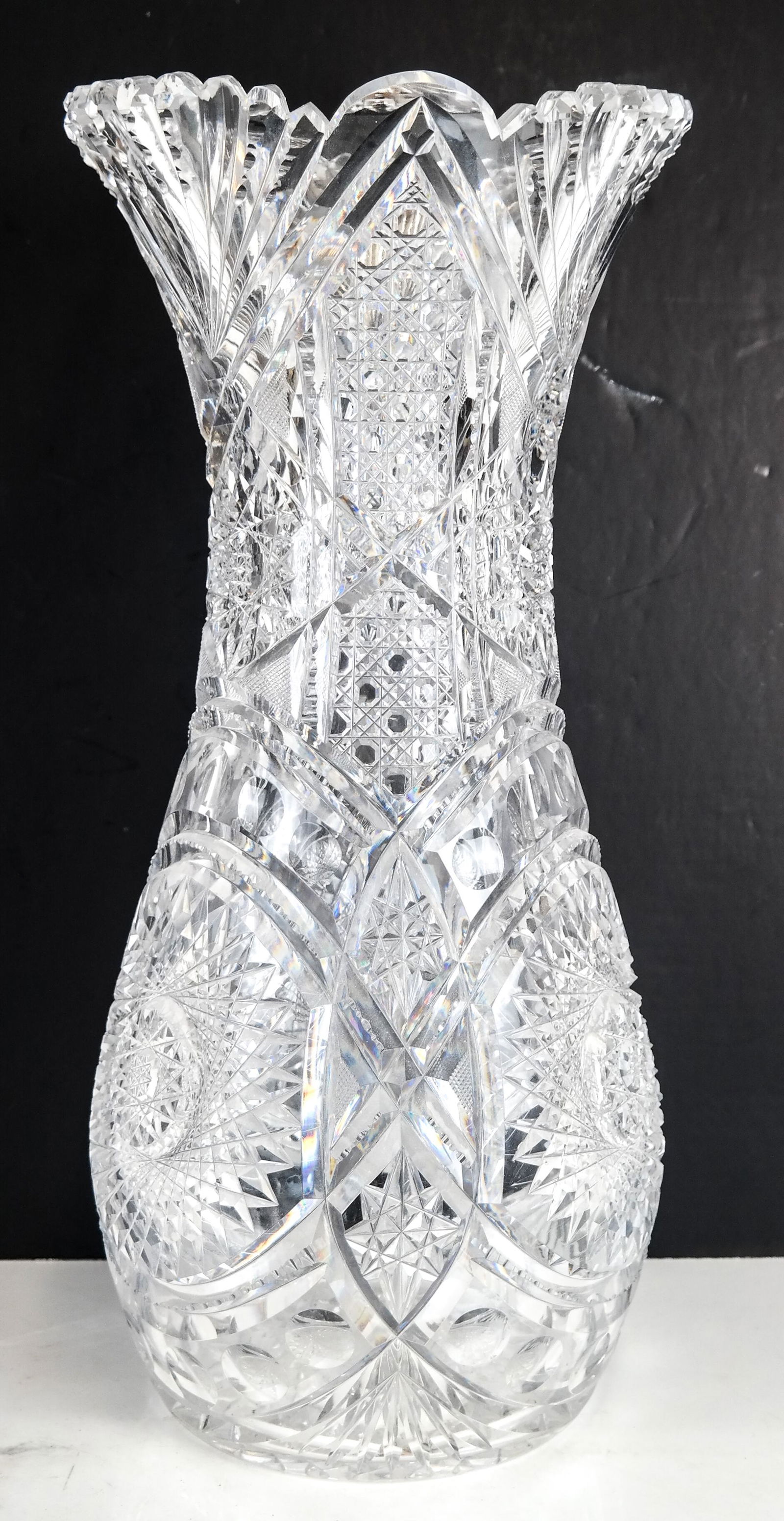 Brilliant Cut Crystal Vase (1 of 7)