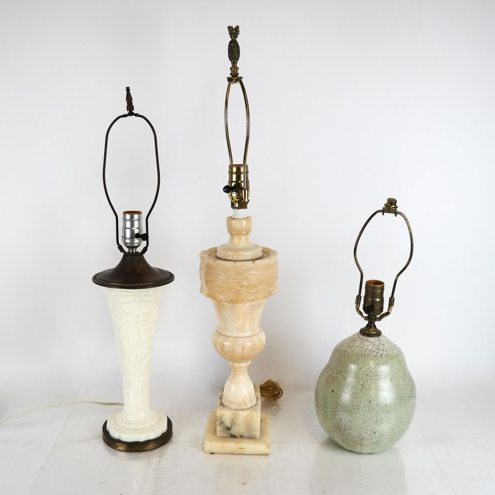 Three Lamps:  Alabaster, Ceramic (1 of 5)
