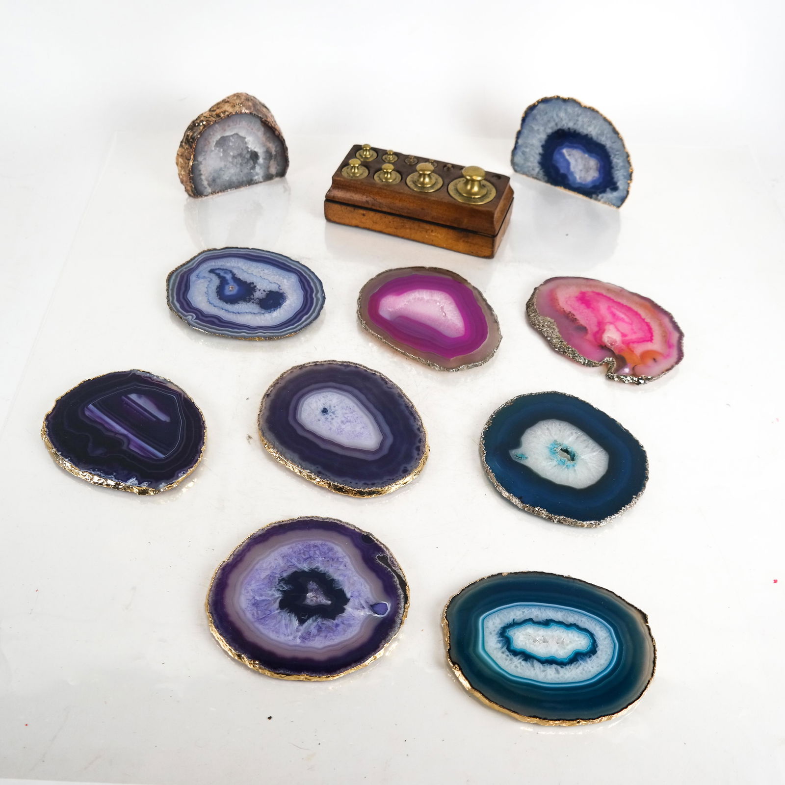 Mineral Bookends, Coasters, Weight Set, Other (1 of 11)