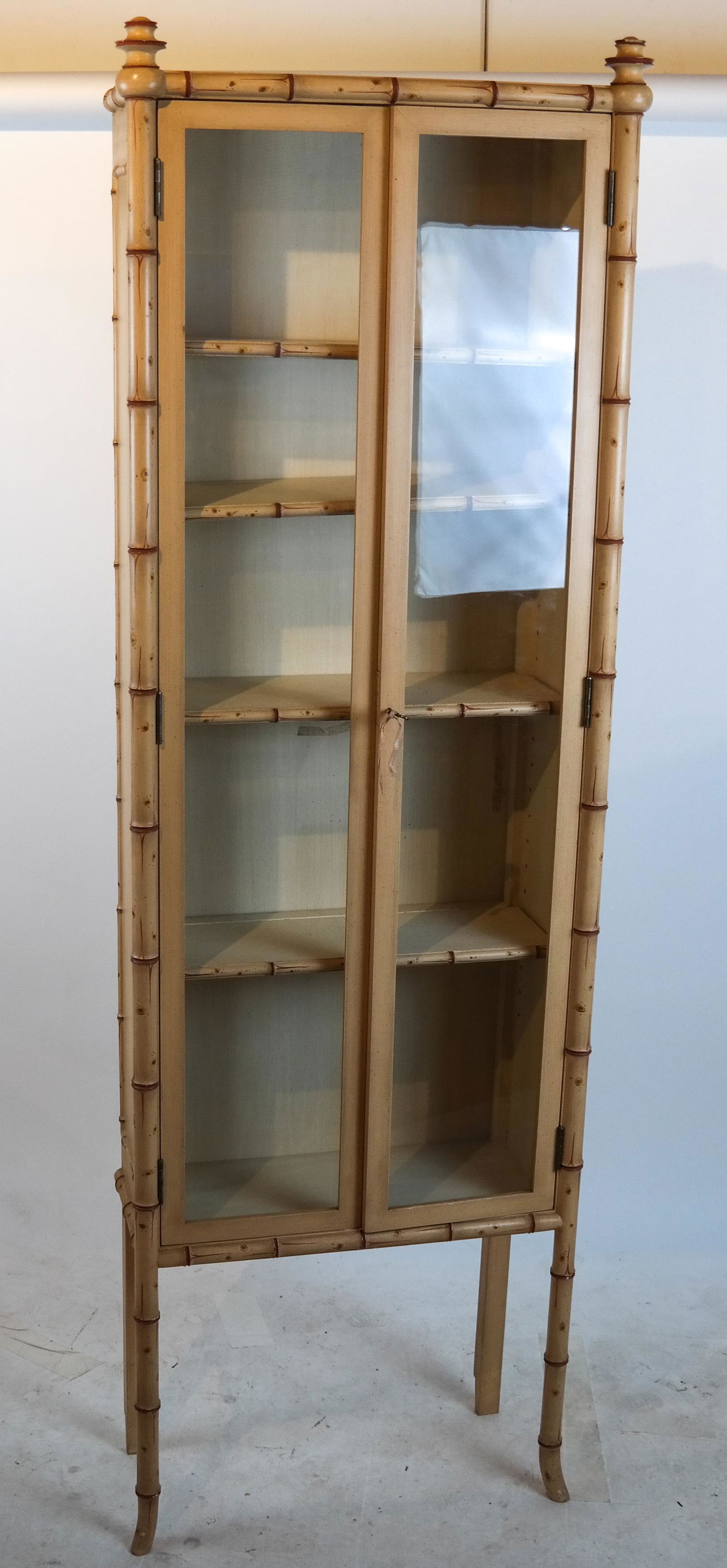 Faux Bamboo Cabinet / Bookcase (1 of 4)