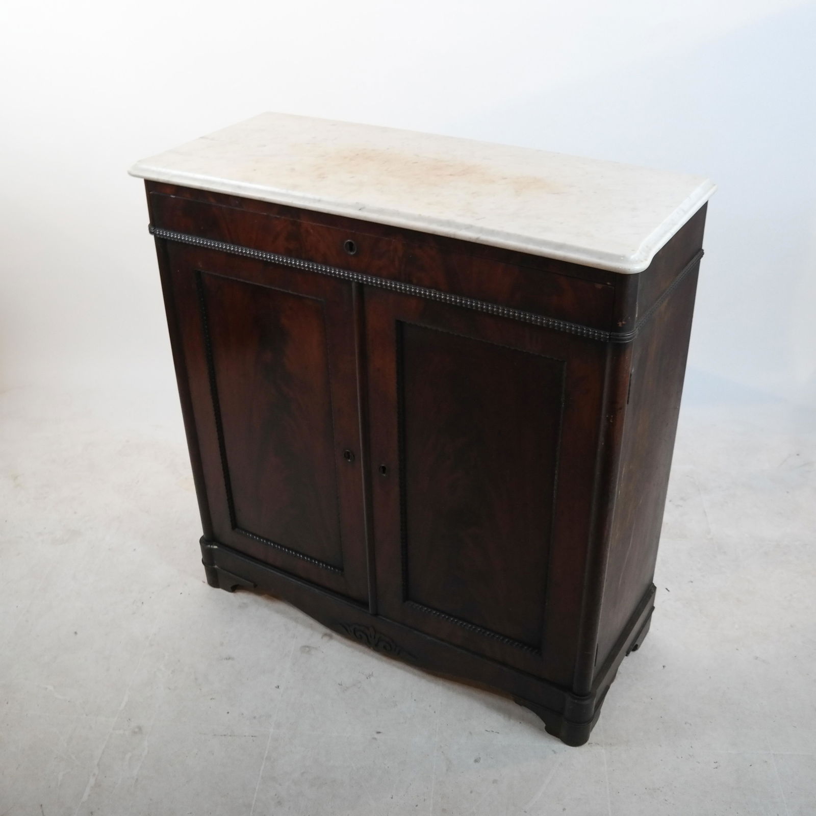 Victorian Marble-Top 2-Door Server (1 of 6)