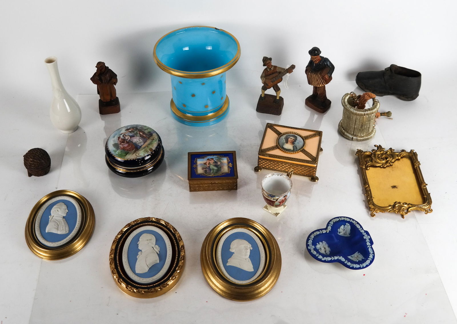 Group of Wood, Porcelain and Metal Objects (1 of 6)