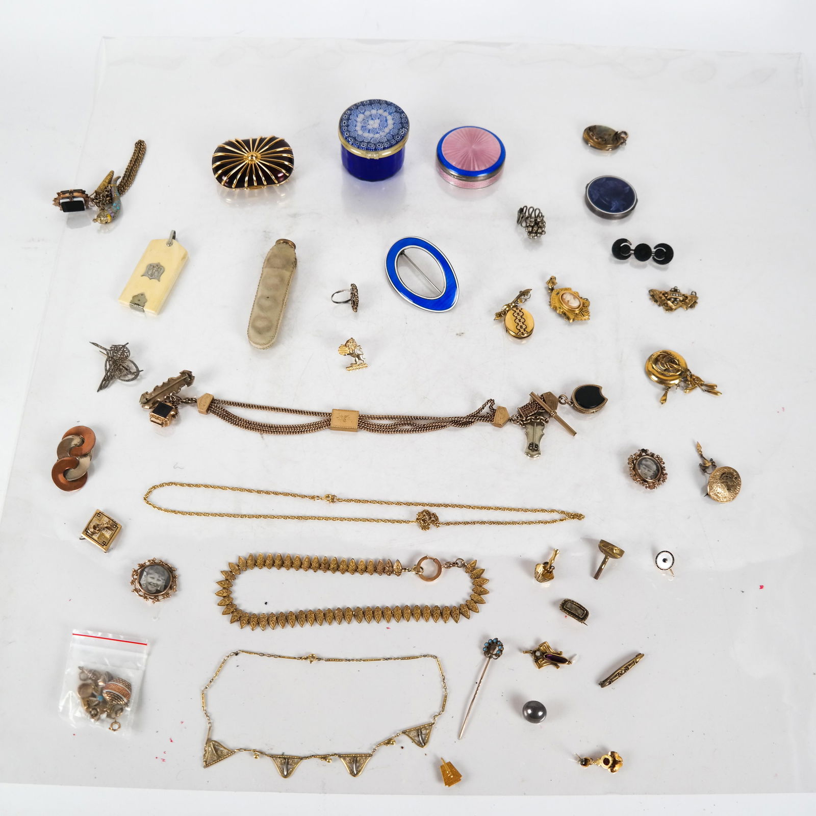 Costume Jewelry, Including Enamel Boxes (1 of 6)