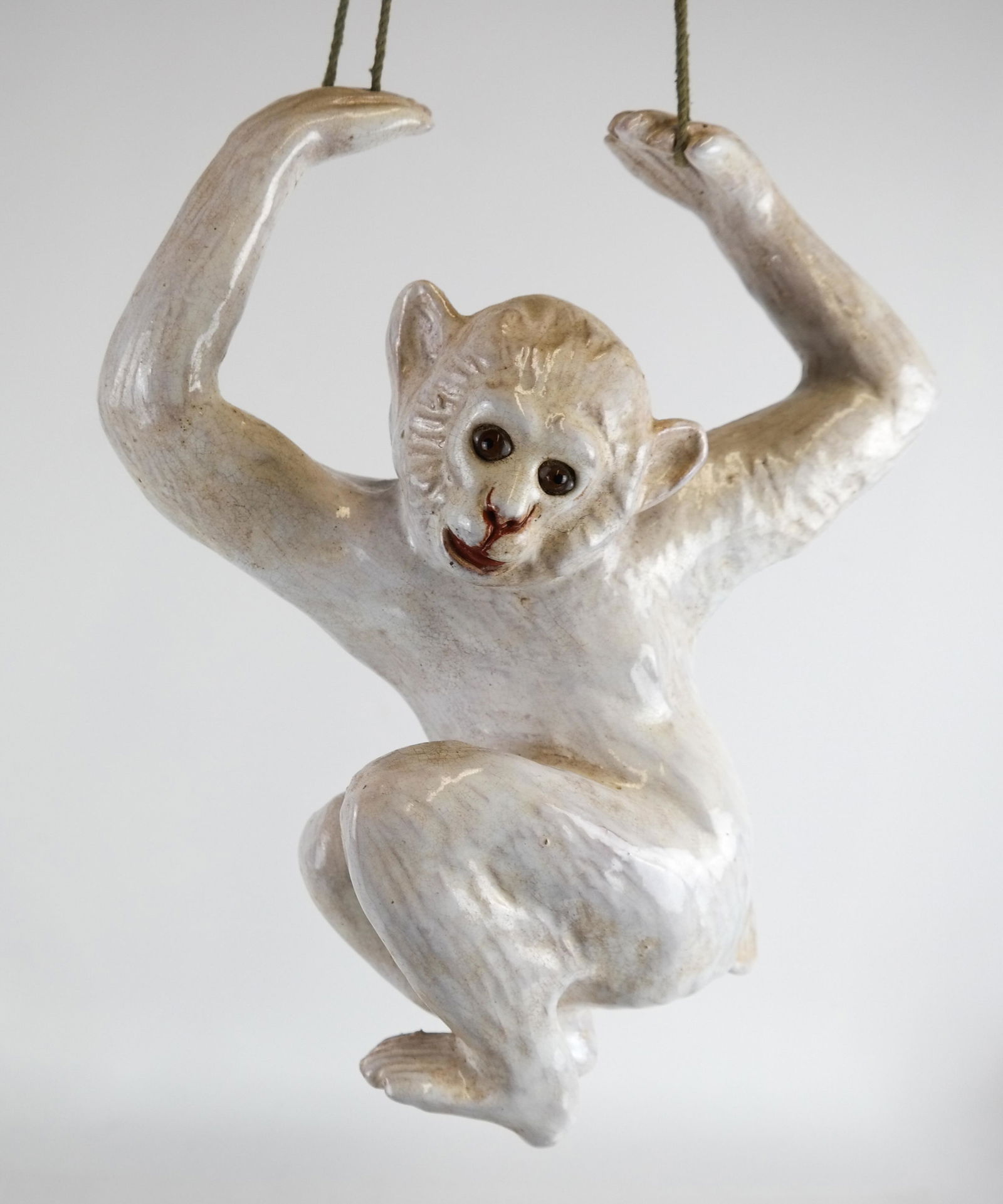 French White Porcelain Monkey Sculpture (1 of 5)