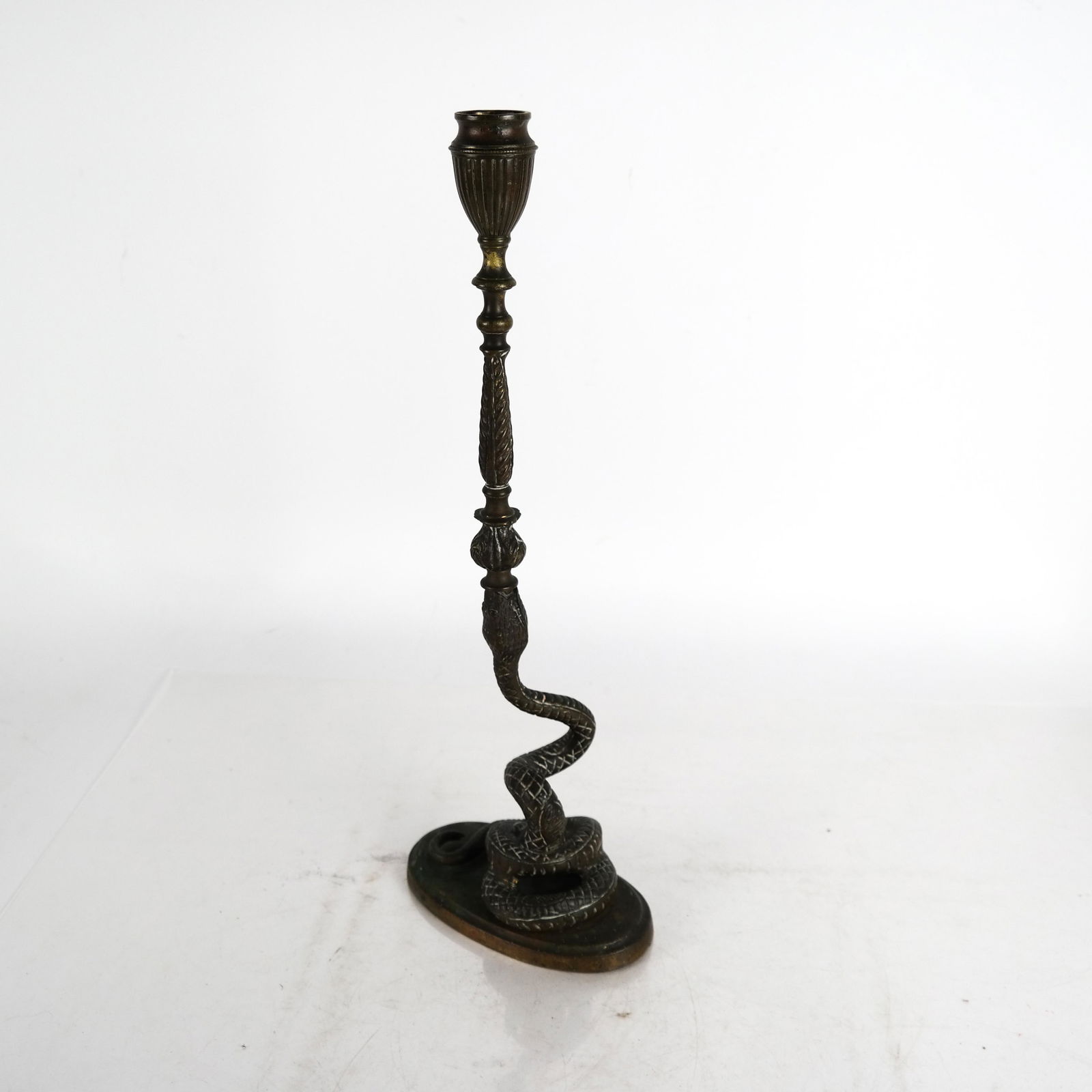 Attrib. to A. PANDIANI: Snake Candlestick (1 of 7)
