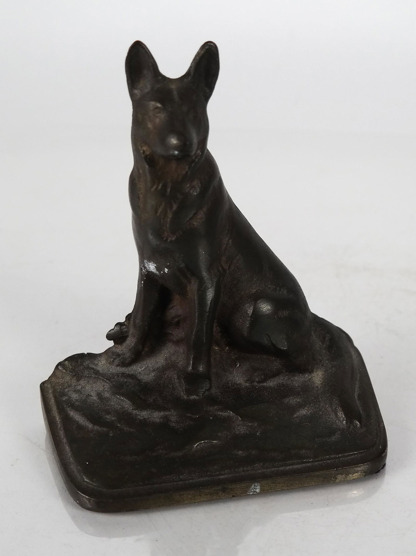 Antique Bronze German Shepherd Bookend (1 of 5)