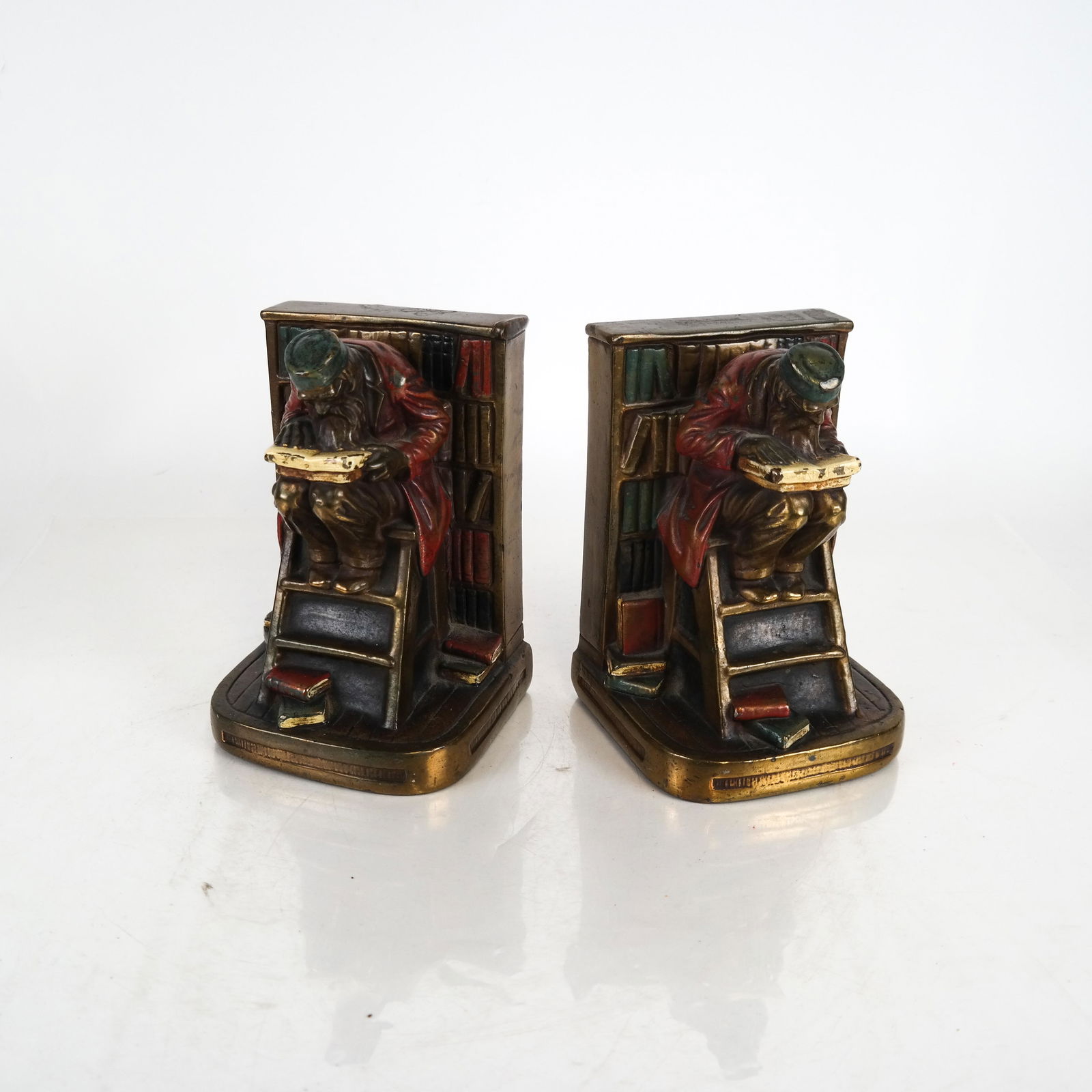 Two "Armor Bronze" Library Bookends (1 of 8)