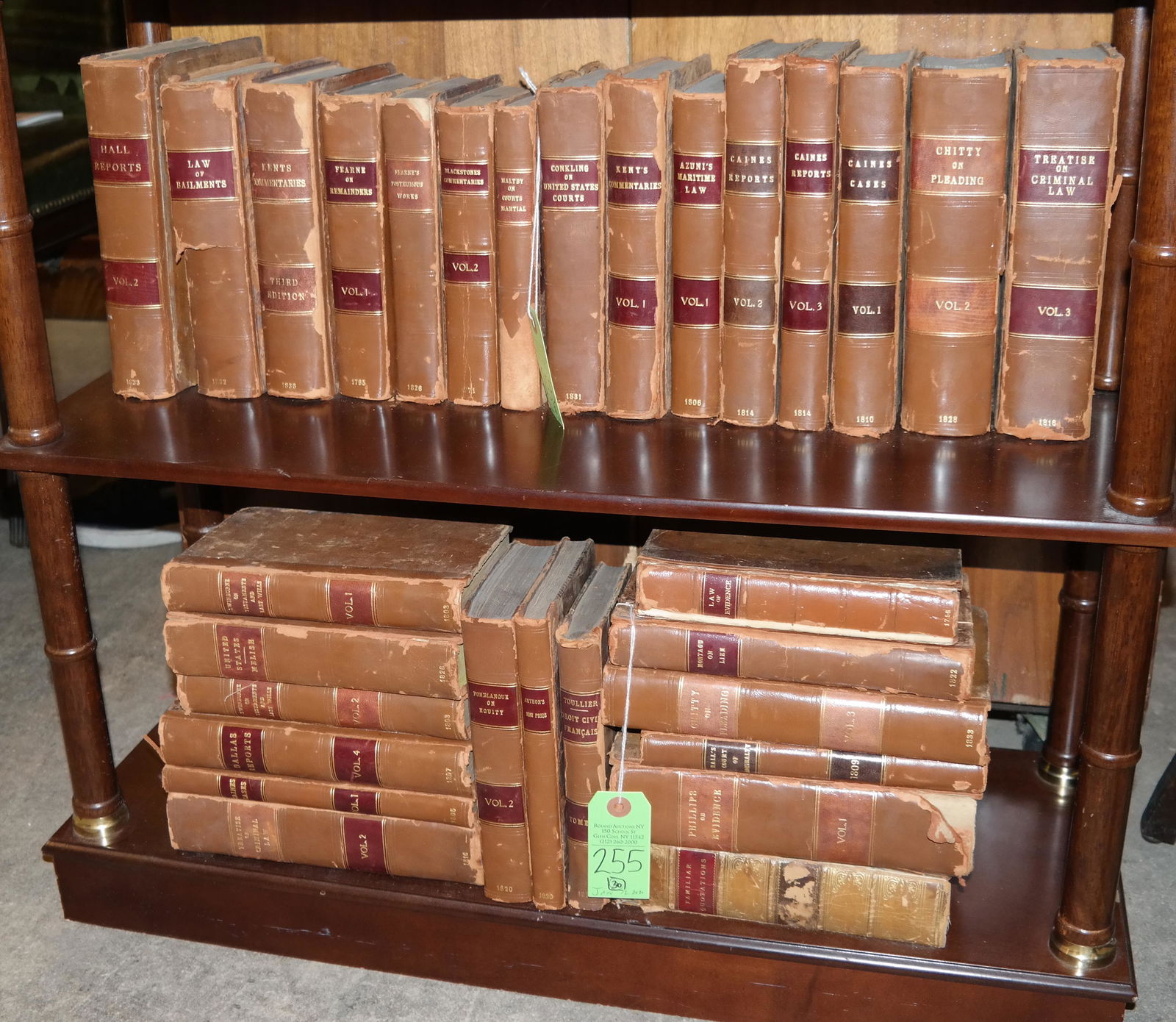 BOOKS: 30 Vols. on English Law Practice,1800s (1 of 3)