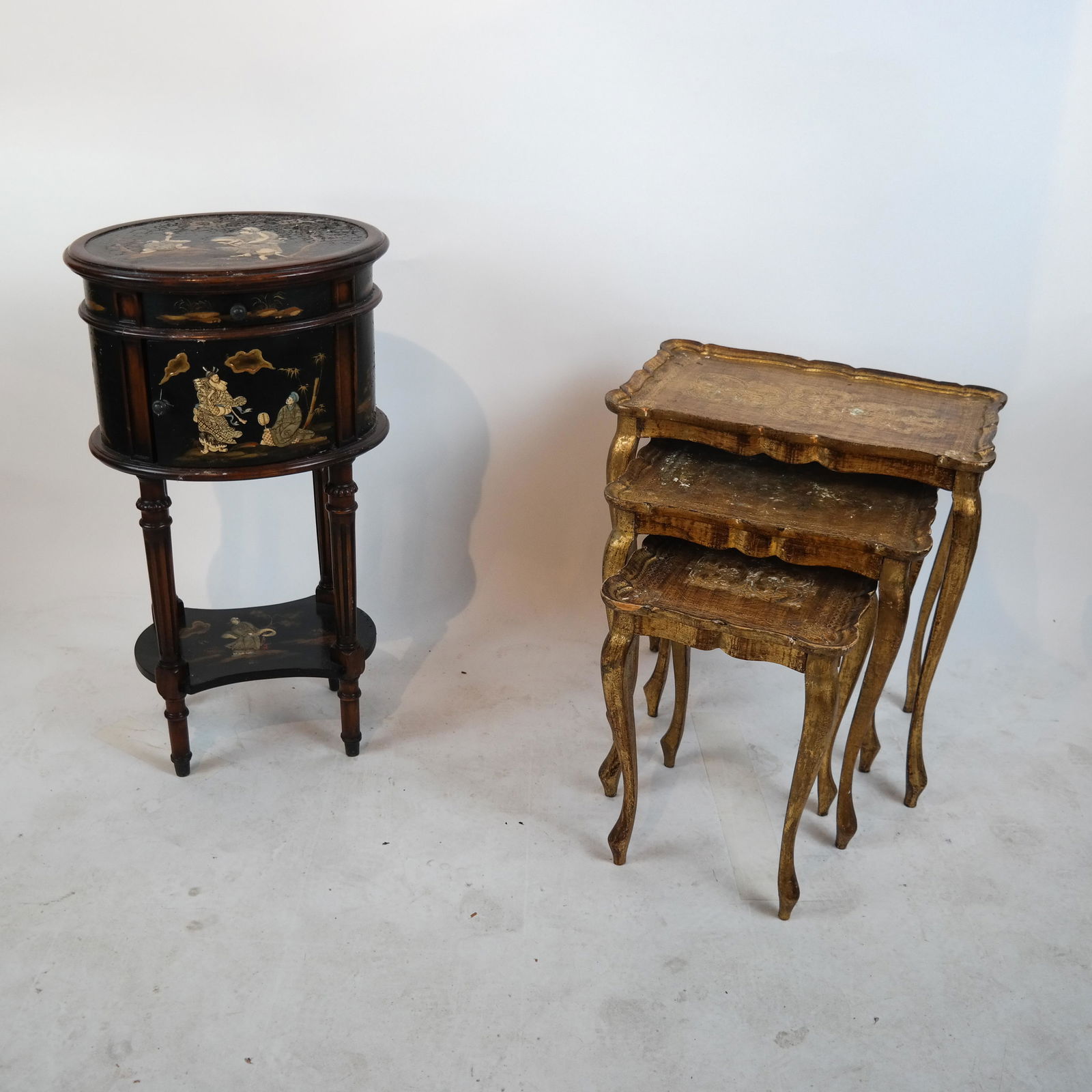 Chinoiserie Stand & Venetian Nest Tables (1 of 9)