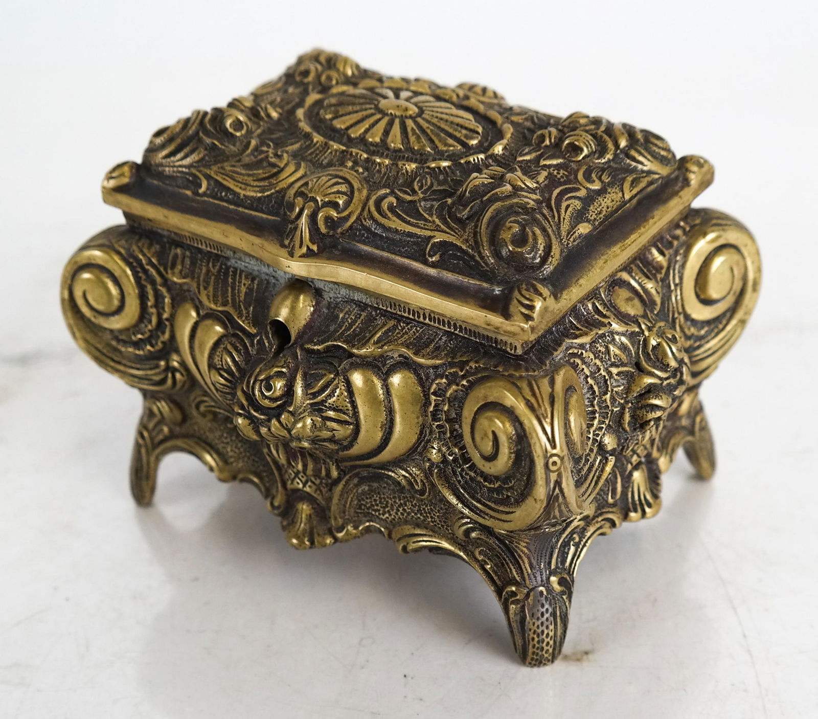 Bronze Ornate Jewelry Box (1 of 8)